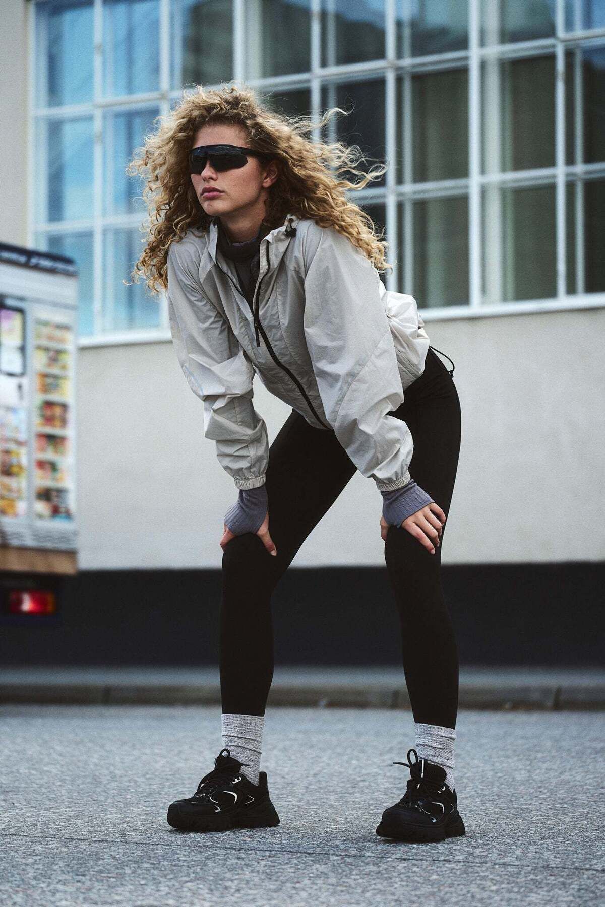 H&M-Hooded running jacket 2