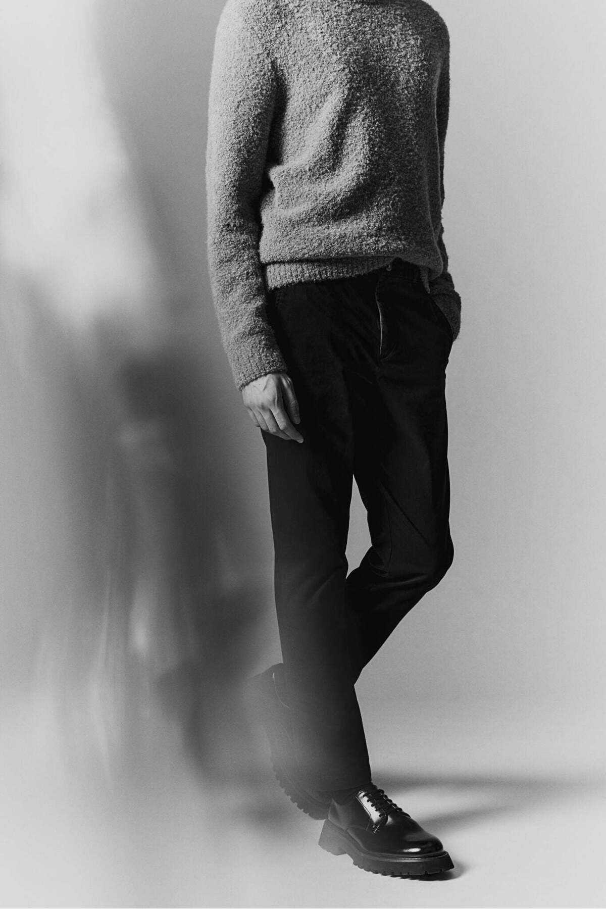 H&M-بنطال قطني ضيق 7