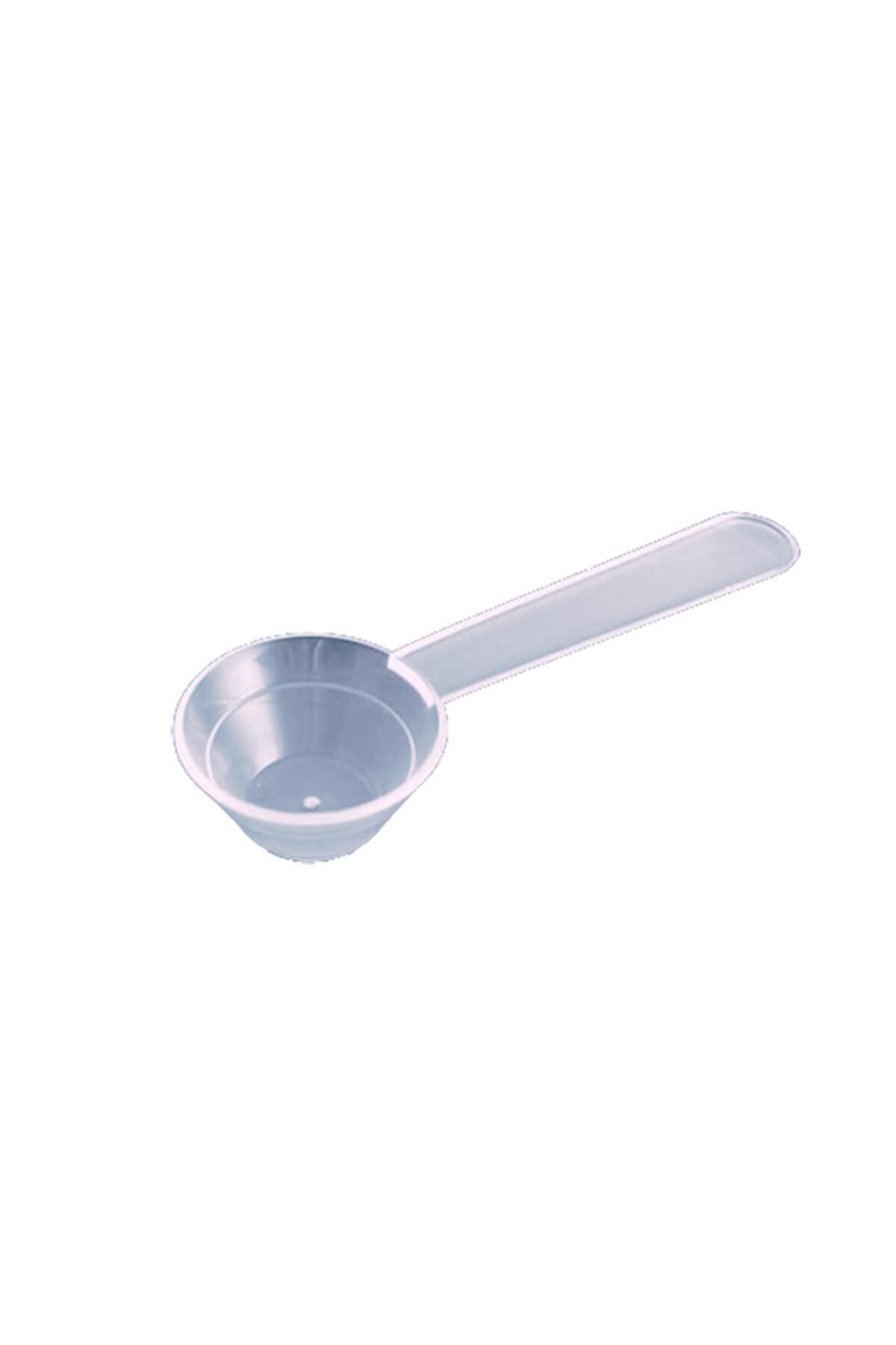 Mikasso 100 Adet - 5ml - Plastik Kaşık Ölçek - Şurup Ölçeği - Toz Ölçeği - Kimyasal Ölçek - Ölçü Kaşığı Şeff