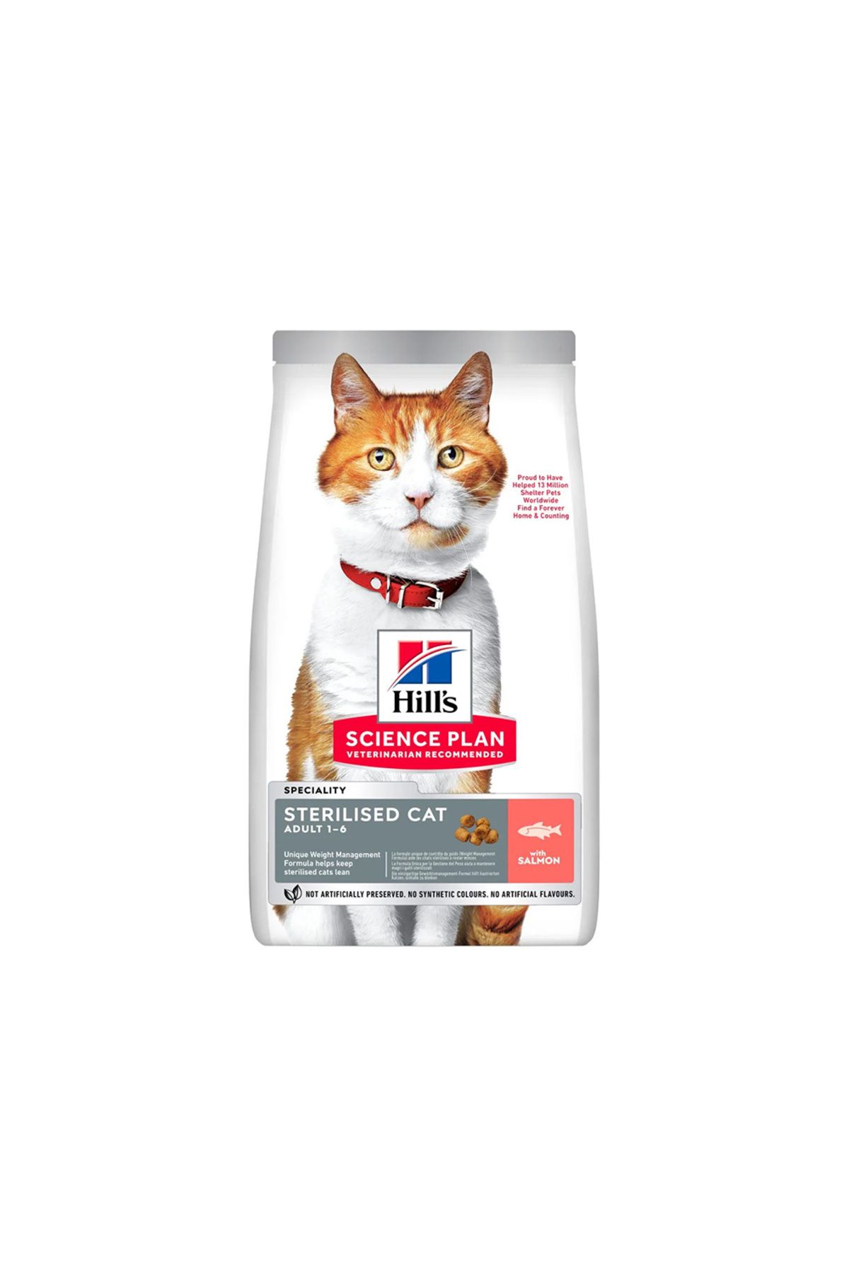 Hill's-Hills Science Plan Salmon Sterilised Dry Cat Food - 1.5 kg 1