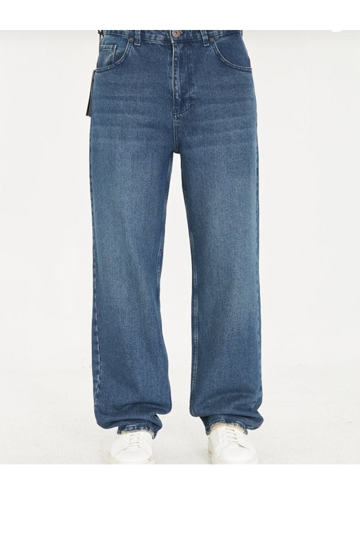 Butik Karaca  KOPYA - Erkek Baggy Fly Loose Fit Jeansi Kot Pantolon - Görsel 3