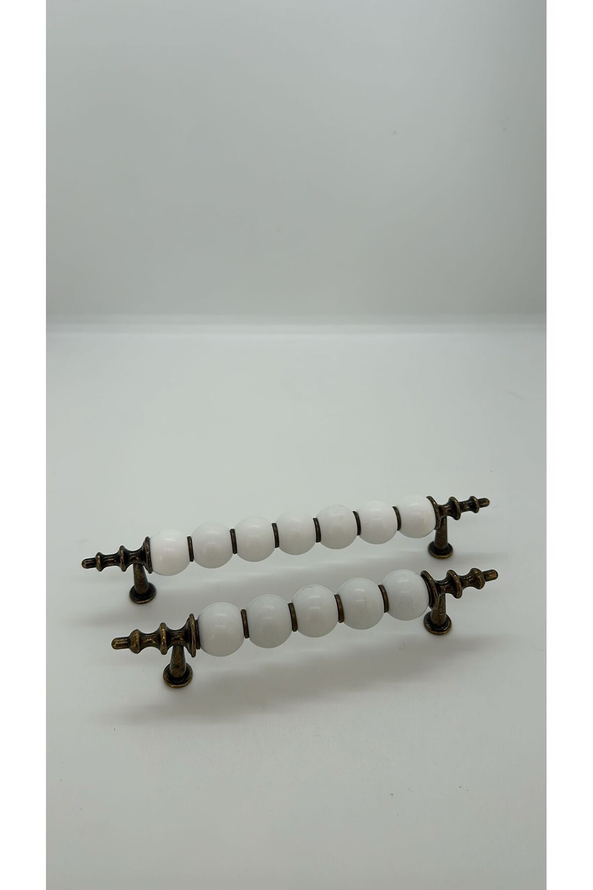 Mikasso Str Antik Boncuk Kulp 64 Mm Dolap Mutfak Çekmece Vestiyer Kulp Mobilya Kulpları Ekru TR