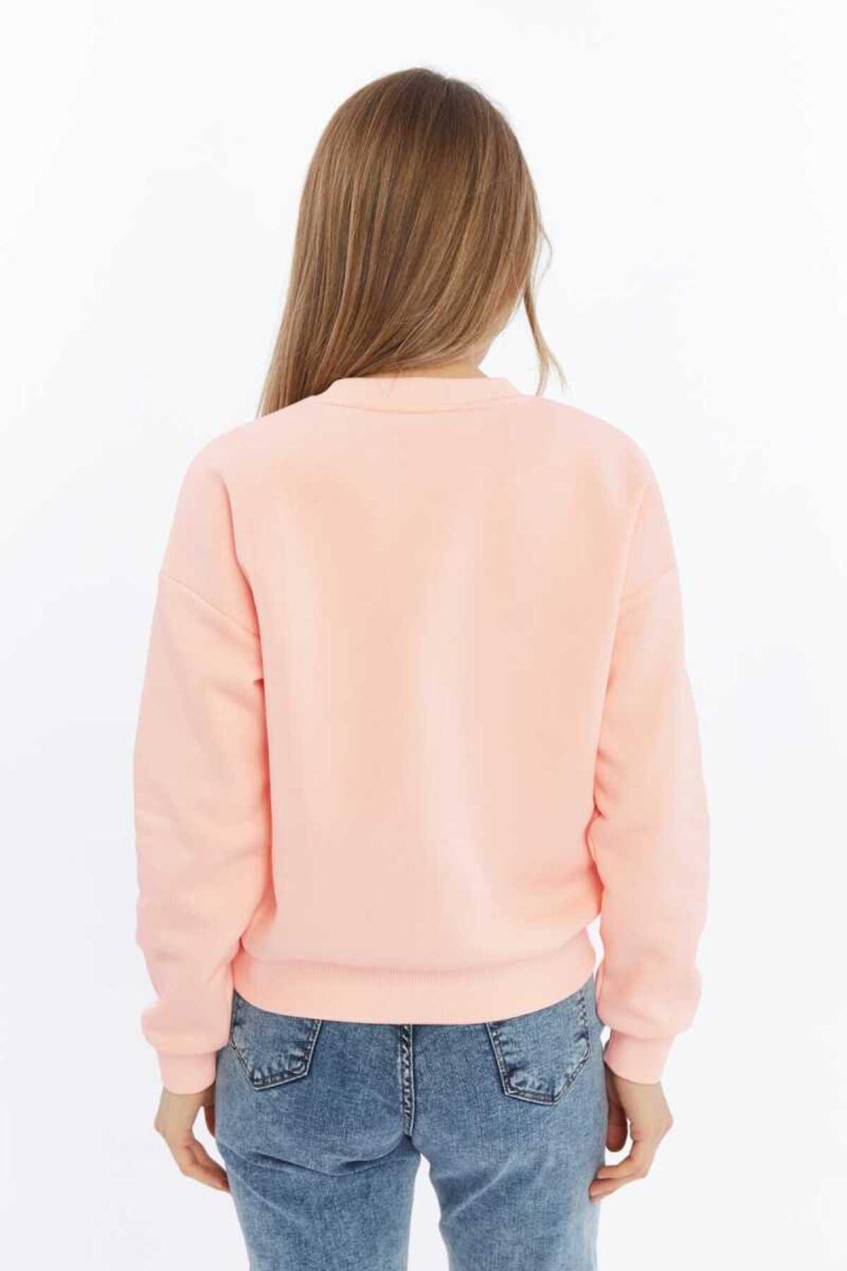 DOSXX-Carol 0 Collar Women's Long Sleeve Sweatshirt 7