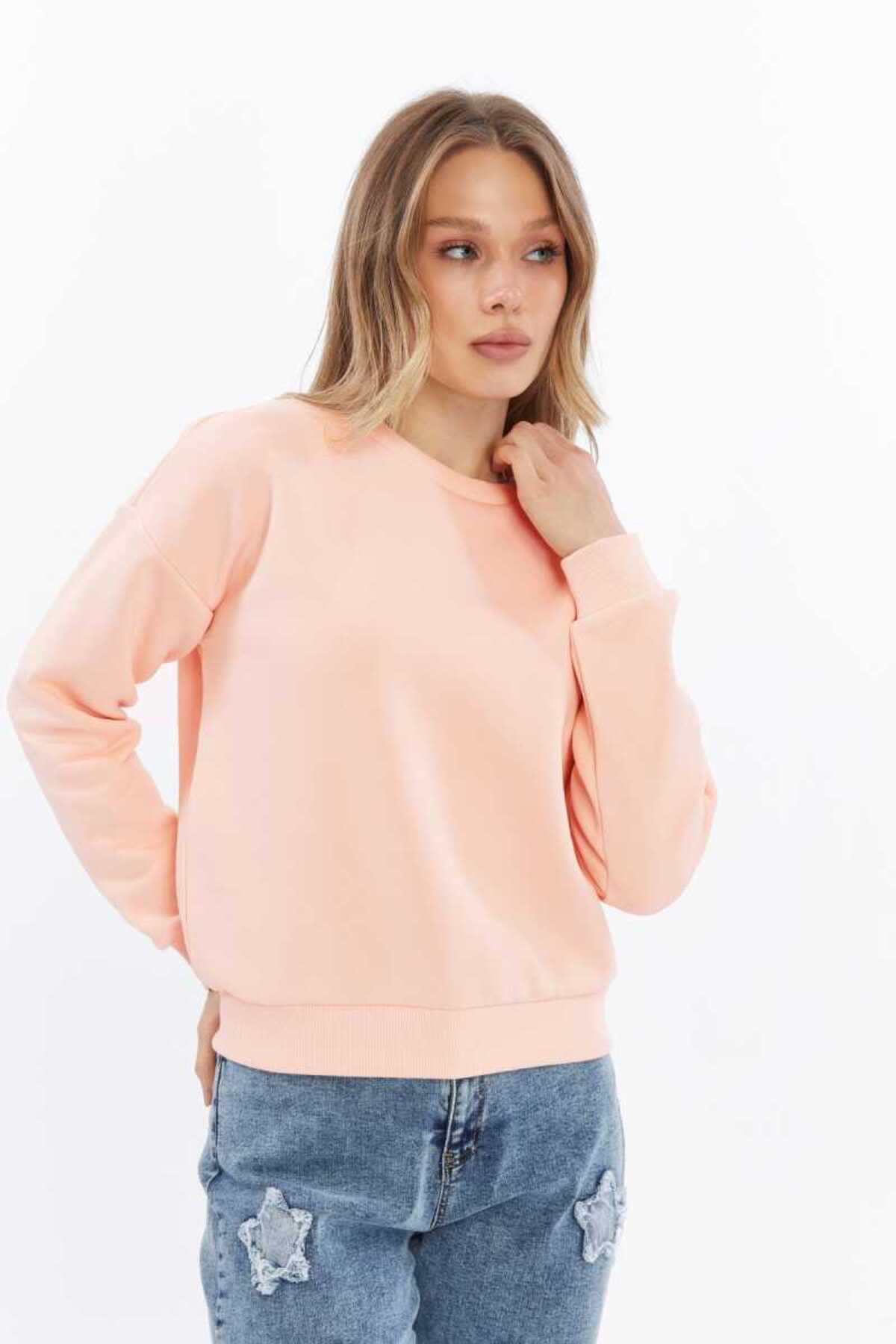 DOSXX-Carol 0 Collar Women's Long Sleeve Sweatshirt 3