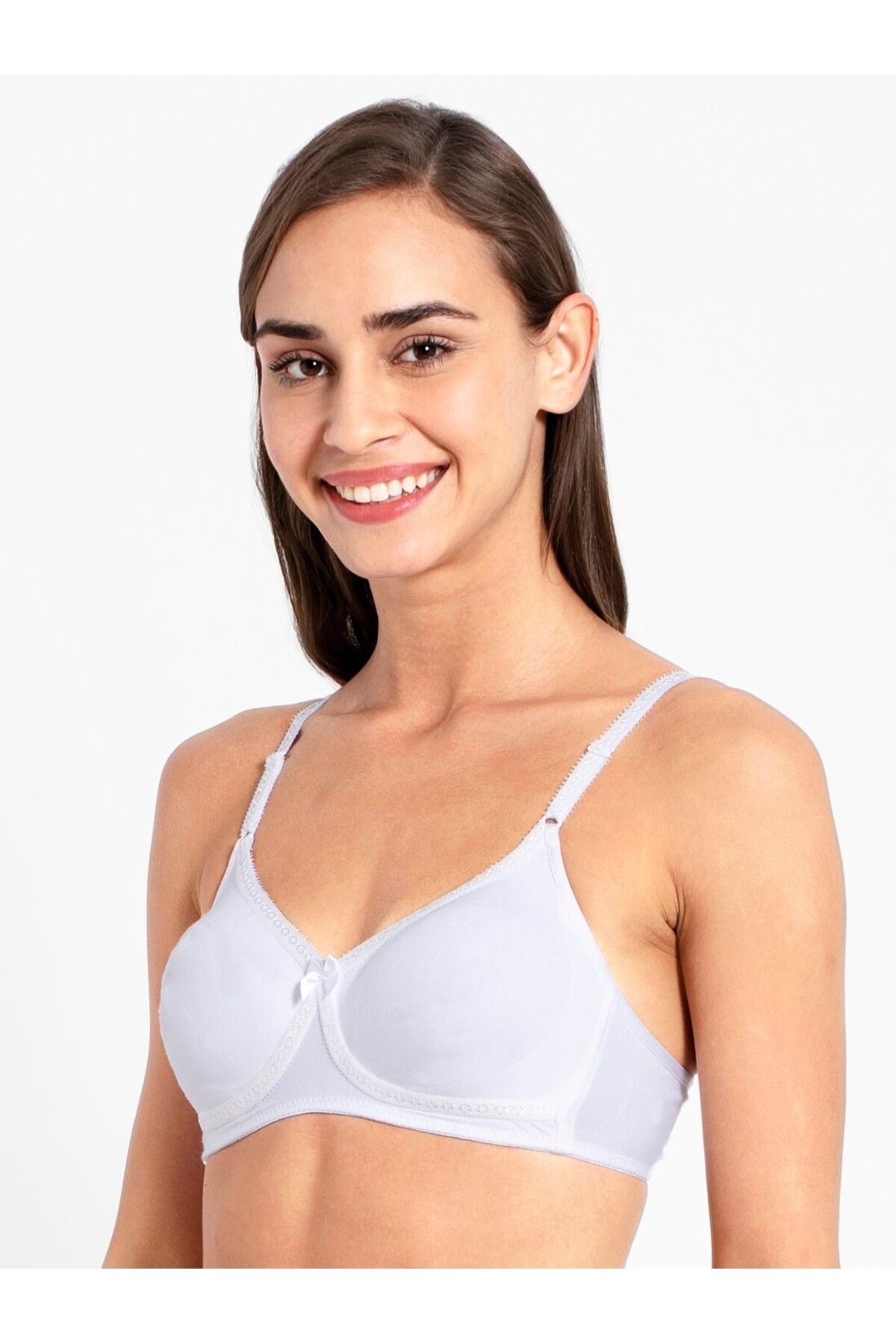 JOCKEY-Essence Seamless Crossover Bra 1721-01 White 2