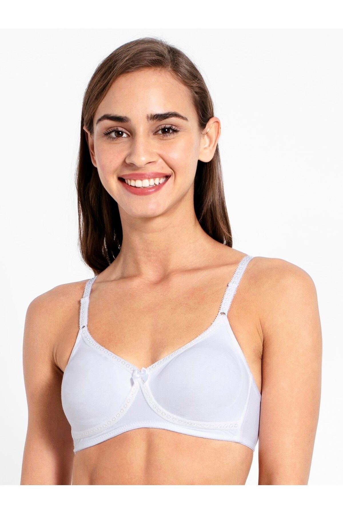 JOCKEY-Essence Seamless Crossover Bra 1721-01 White 1