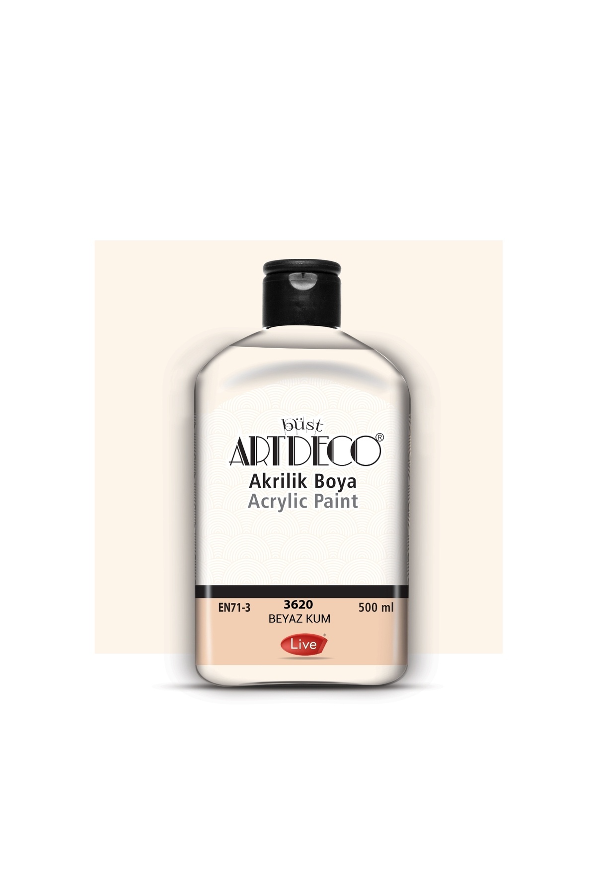 Artdeco Akrilik Boya 500ml Beyaz Kum 3620