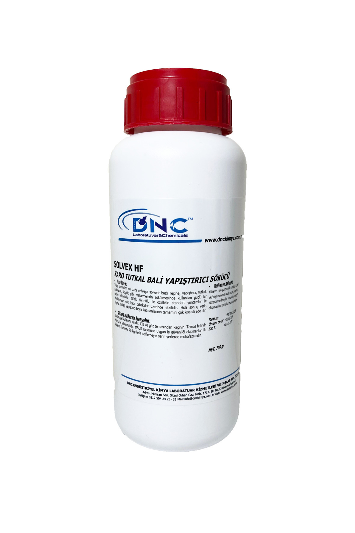 DNC Tutkal Sökücü Bally Reçine  Halıflex Tutkalı Çözücü Solvex HF-700 gram