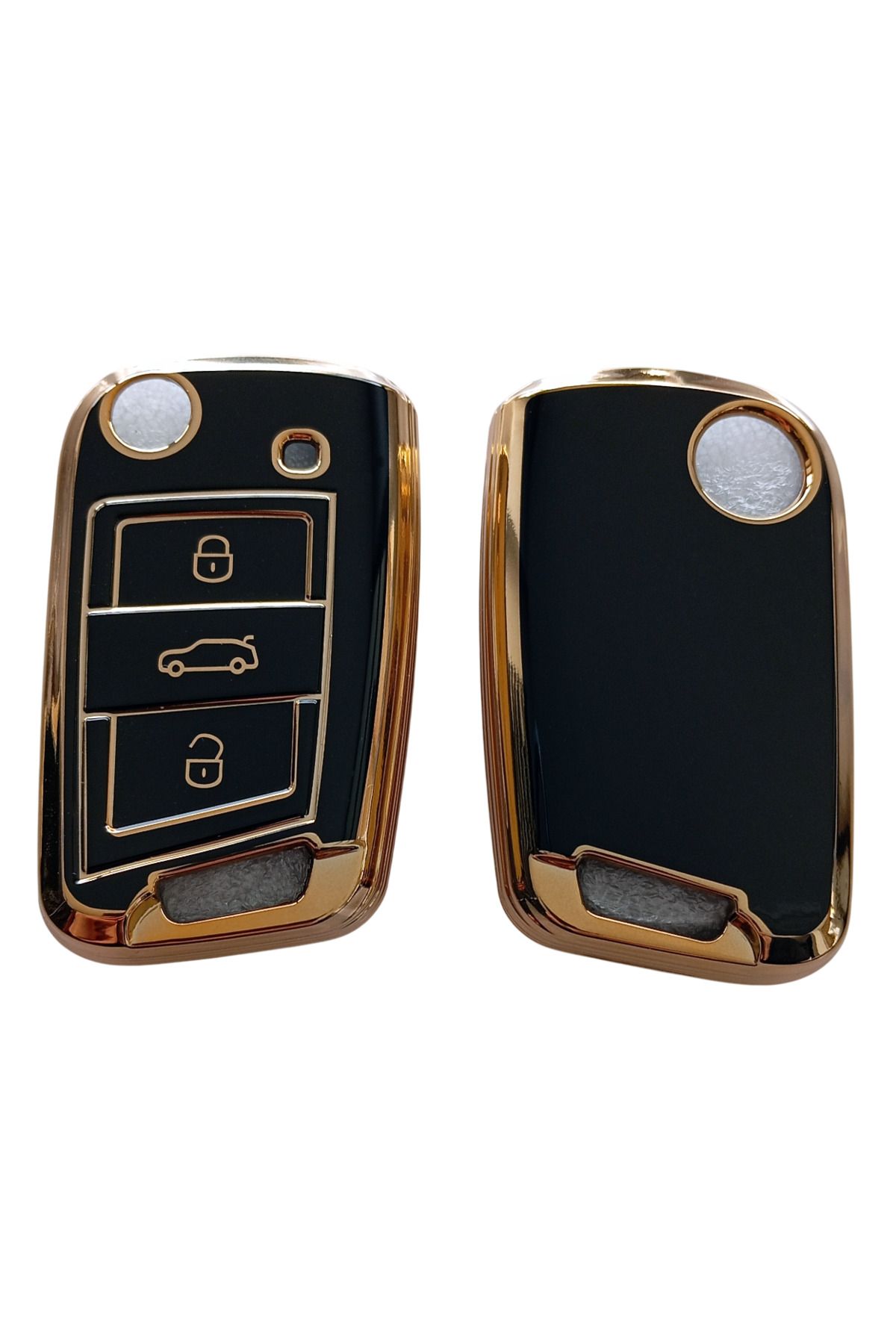 Kasey-Black Polo 6 Golf 7 Octavia Leon Mqb Nano Key Case - Auto Keychain Control Case 2