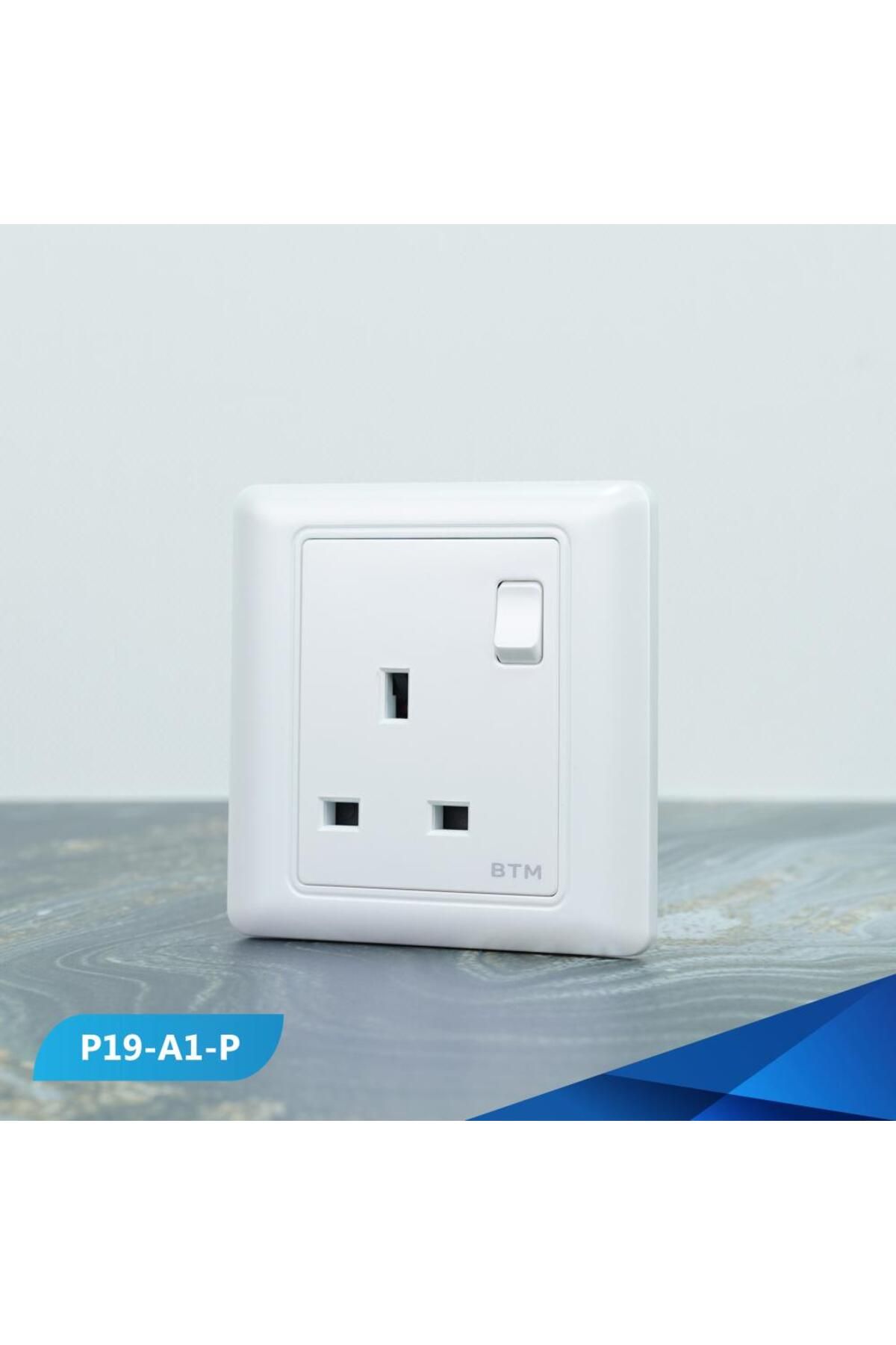 Btm-13 amp socket with twisted colored switch -10 pieces 2