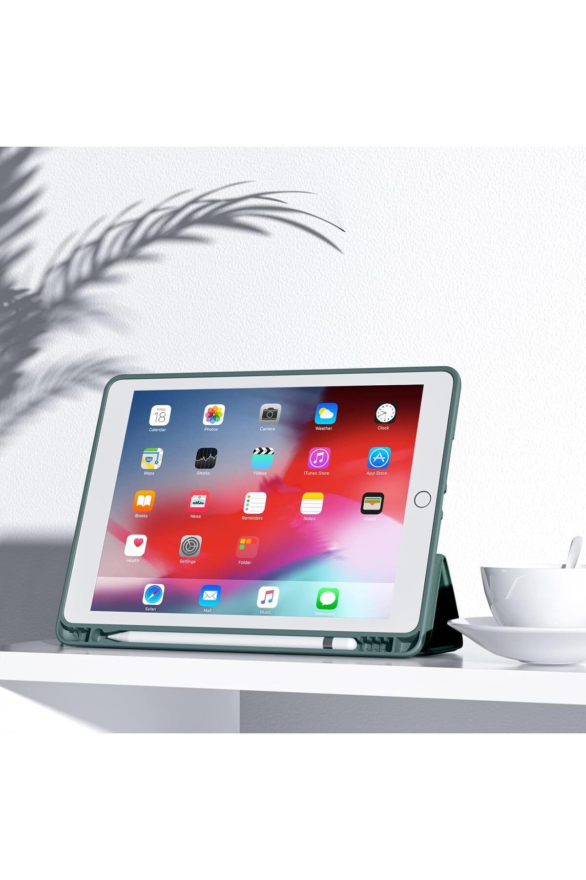 AWH-حافظة لجهاز iPad الجيل التاسع/الثامن/السابع، 10.2 بوصة، حامل قلم، حامل ذكي من مادة TPU، إيقاظ/سكون تلقائي 8