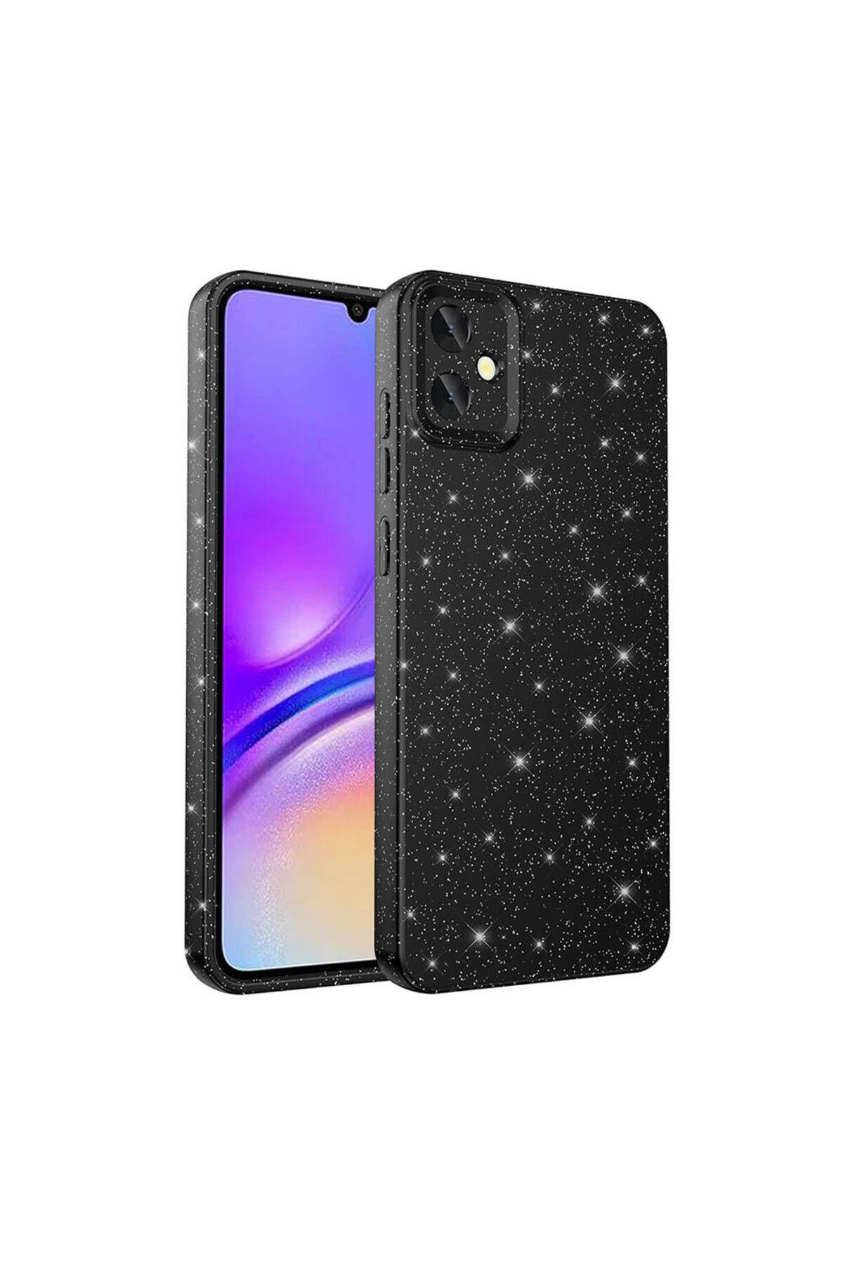 Kupa Samsung Galaxy A05 Kılıf Kamera Korumalı Simli Parlak Darbe Emici Şık Silikon Kapak