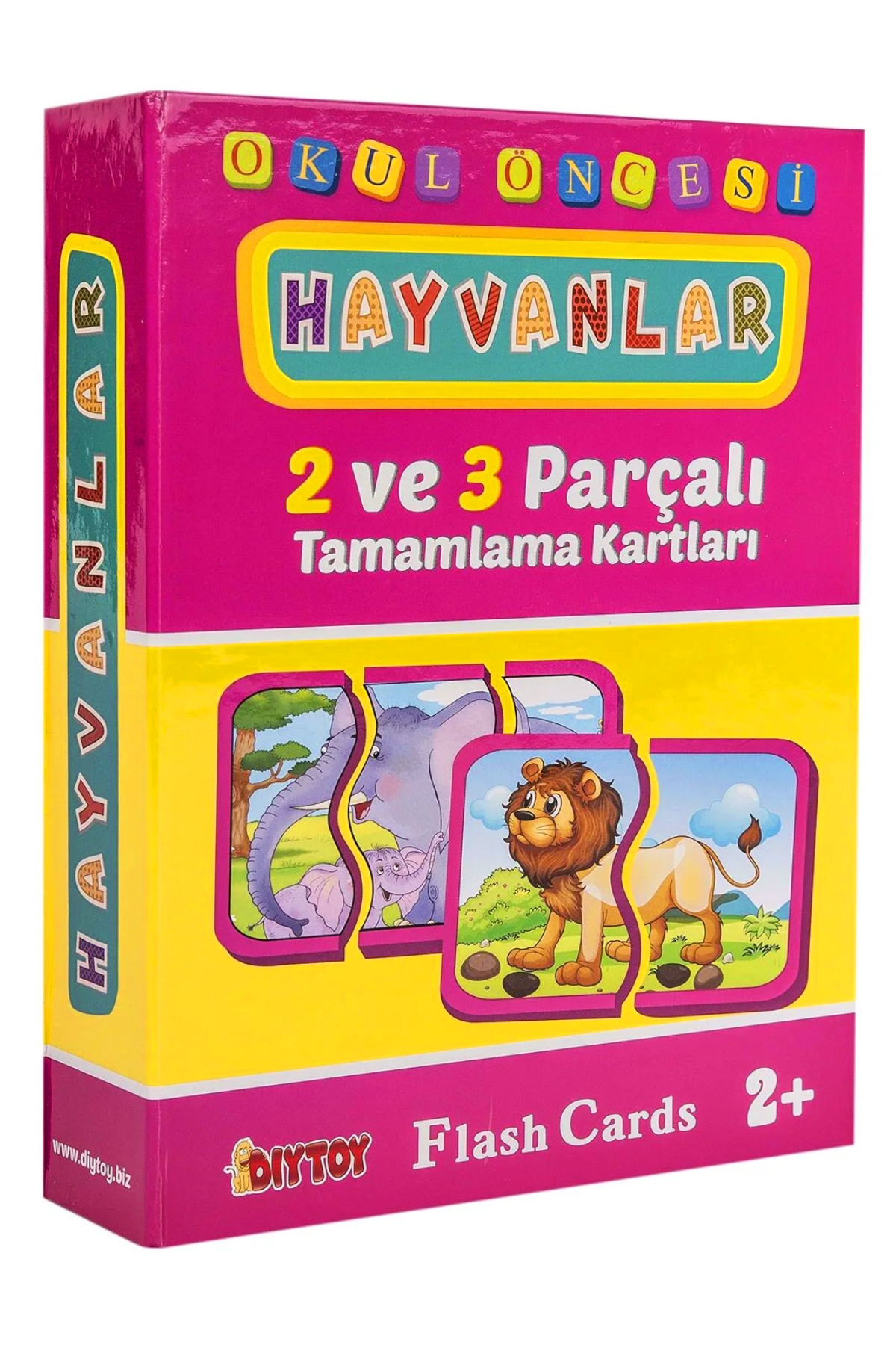 a v d a Diytoy Hayvanlar Flash Cards Tamamlama Bebeğimin Zeka Kartları Bebek Puzzle fotoğrafı 3 (önizleme)