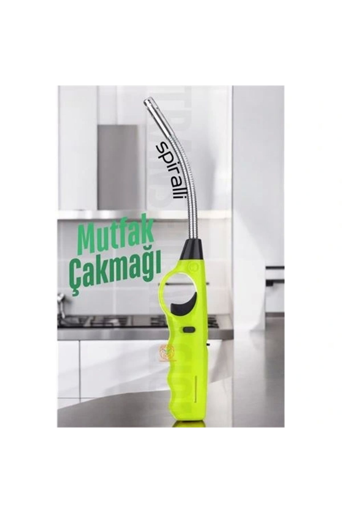 shopwave Spiralli Mutfak Çakmağı Barbekü Mangal Mum Çakmağı