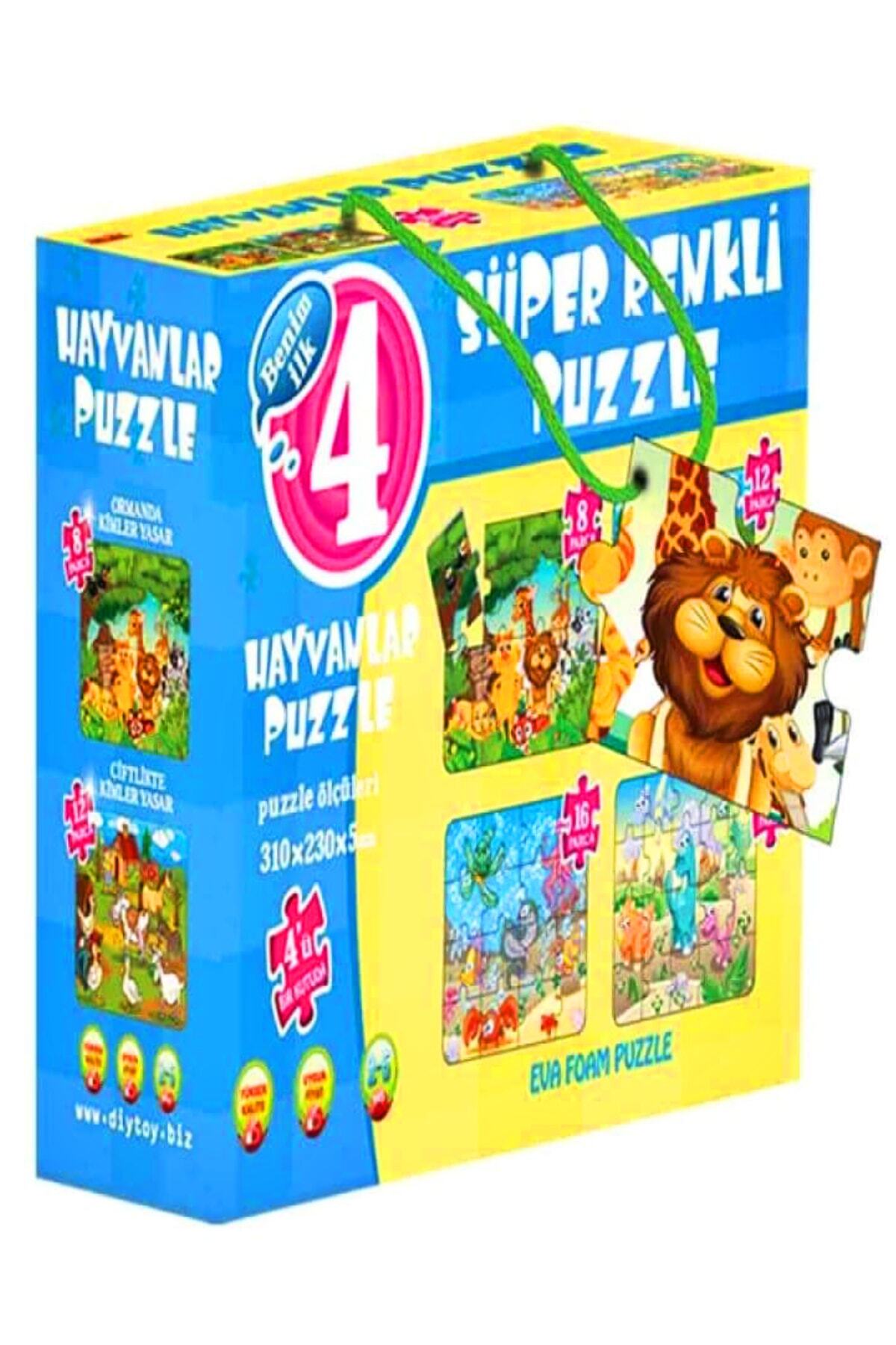 a v d a 4'lü Hayvanlar Puzzle Seti - 8+12+16+24 Parça - Fiyatı