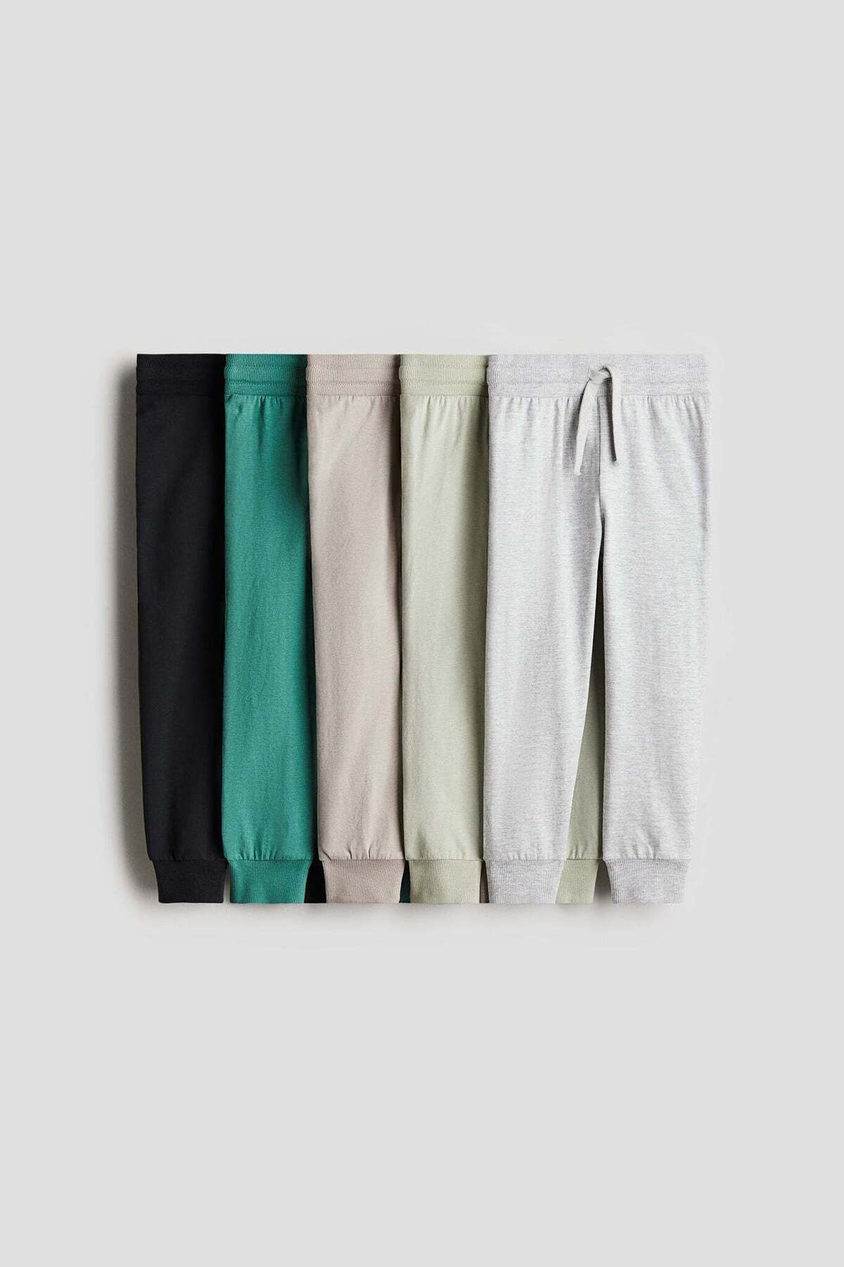 H&M-5-pack cotton jersey joggers 2