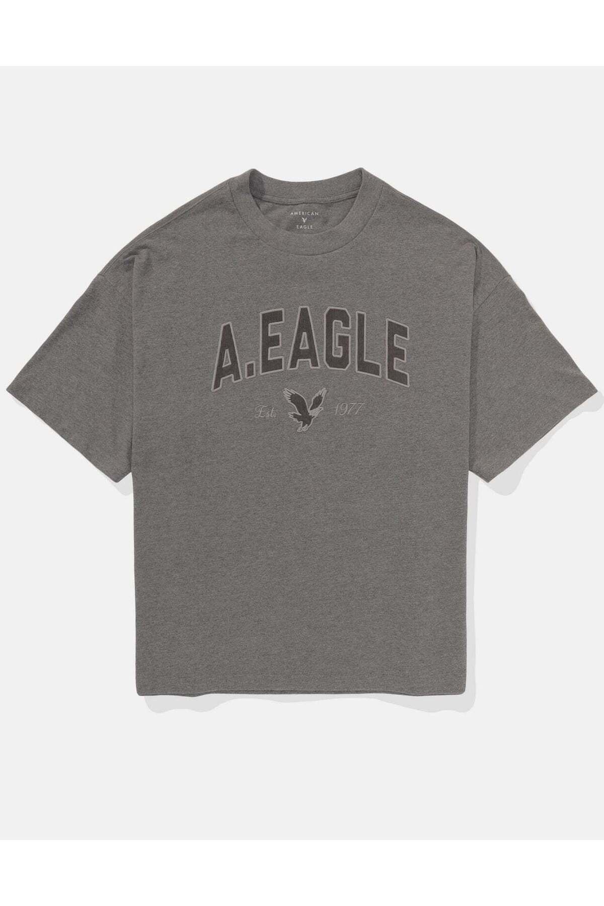 AMERICAN EAGLE-AE Oversized Logo Graphic T-Shirt 3
