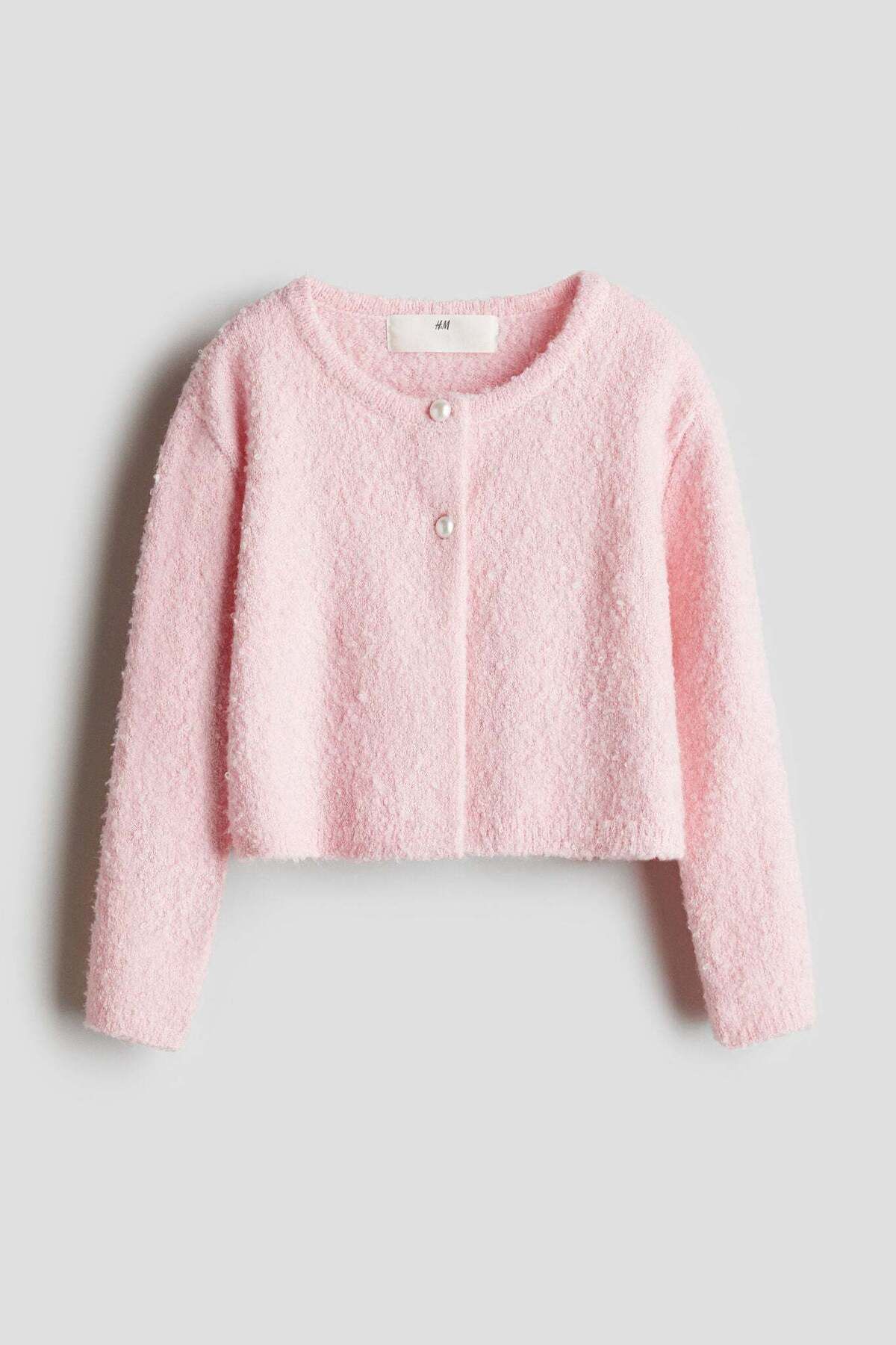 H&M-Bouclé-knit cardigan 1