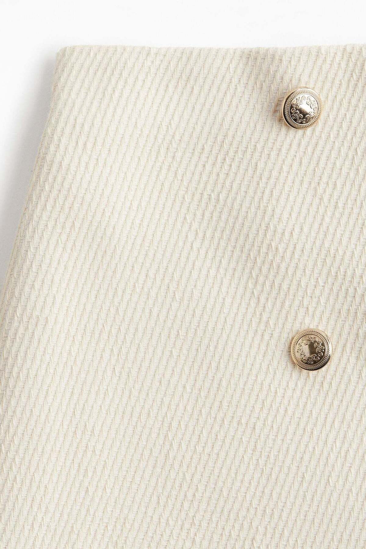 H&M-Button-front mini skirt 2