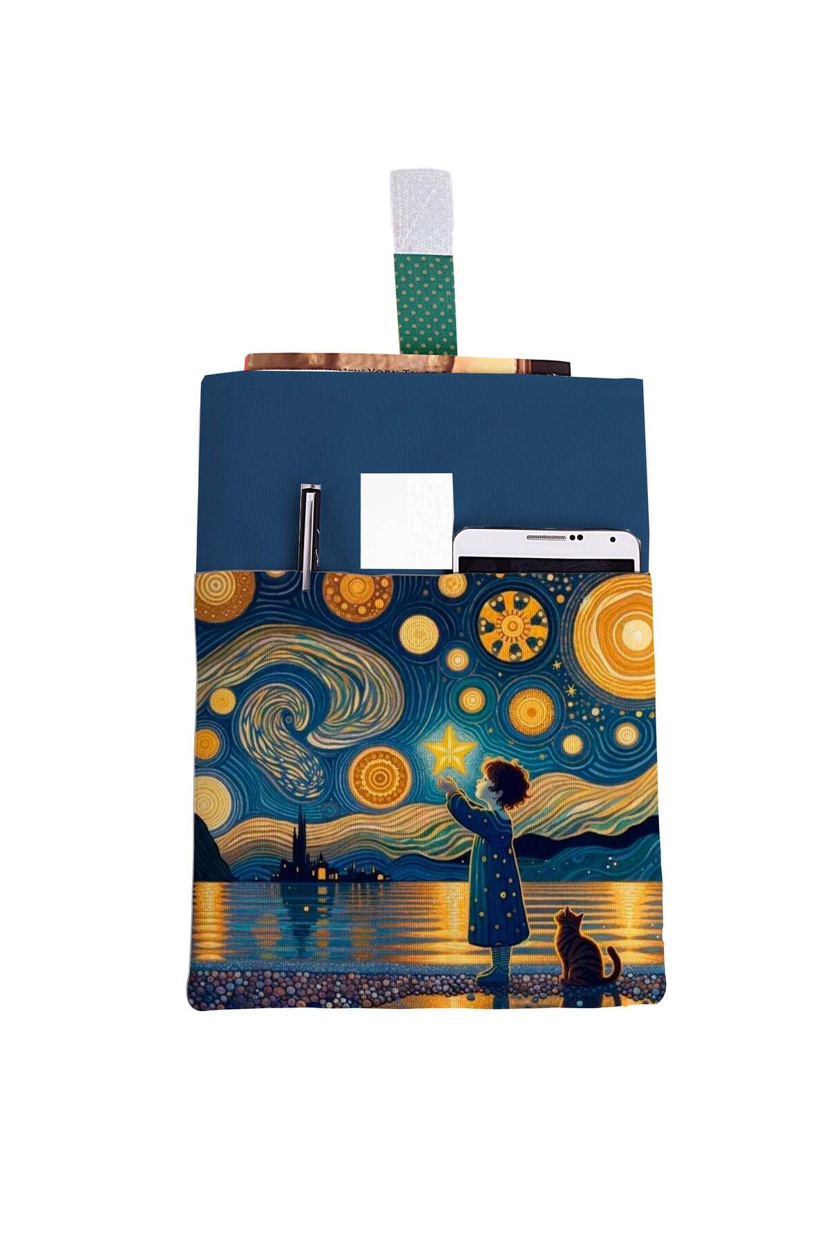 HRS-Patterned Washable Pocketed Book Case 20 x 25 cm Multi-Purpose Bag Book Cover 1