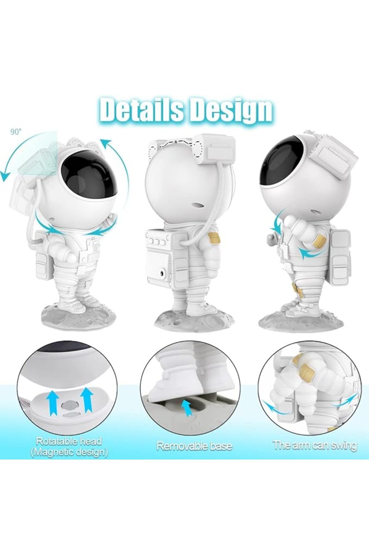 AWH-Galaxy Light Projector – Starry Night Lamp with Timer & Remote, Adjustable 7