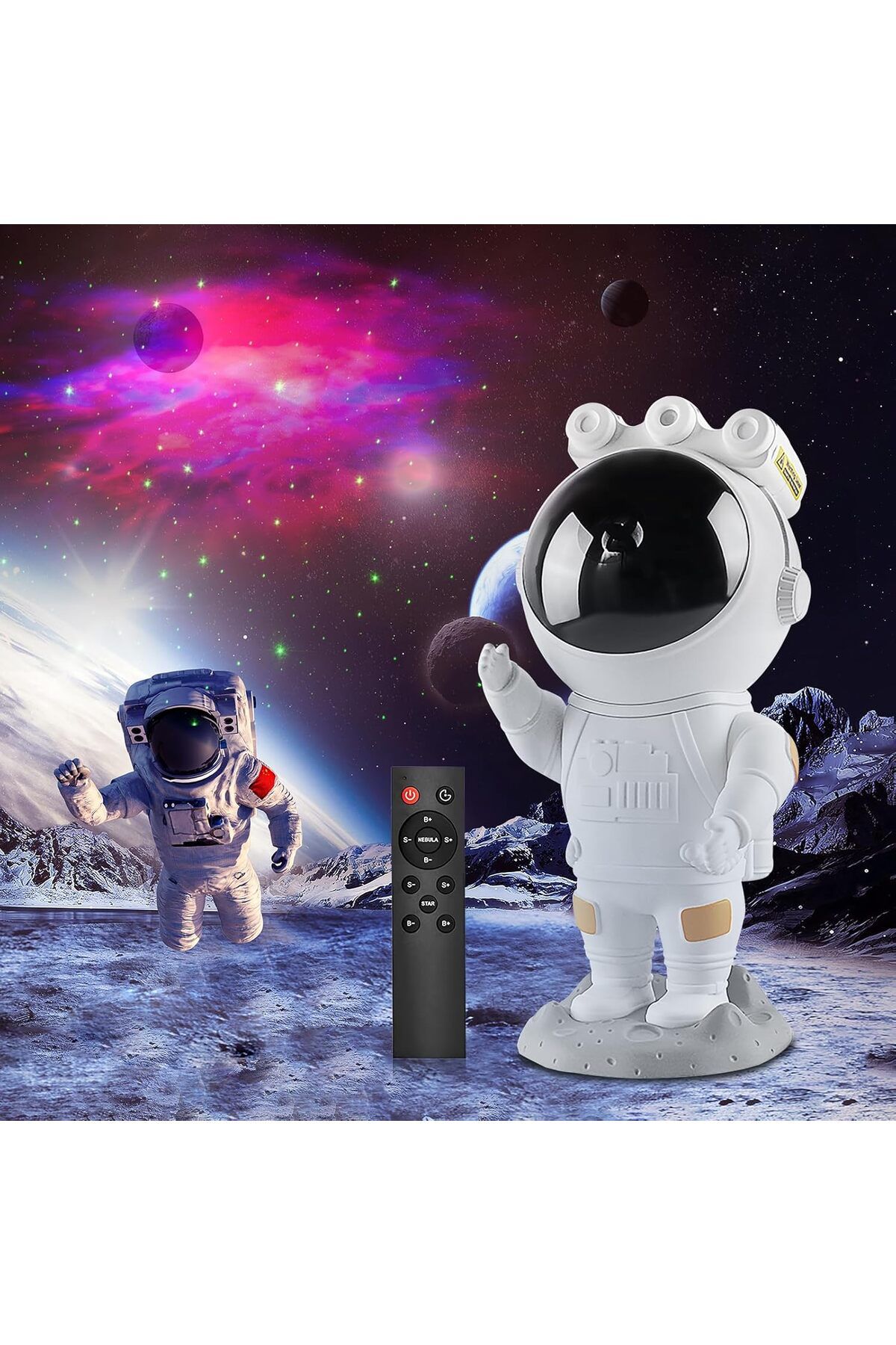 AWH-Astronaut Galaxy Star Projector Starry Night Light with Nebula, Timer, Remote 1