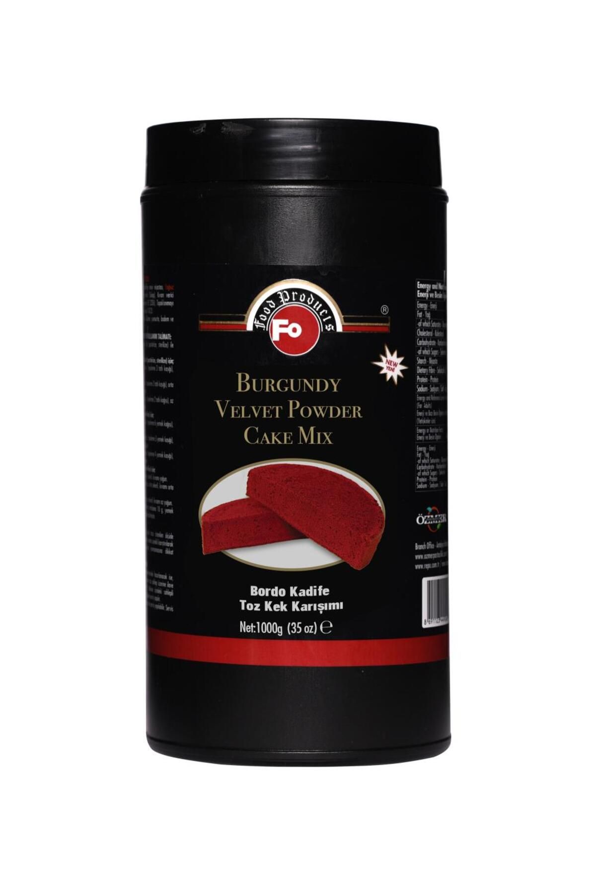 FO Bordo Kadife Pandispanya Toz Kek Karışımı 1 Kg
