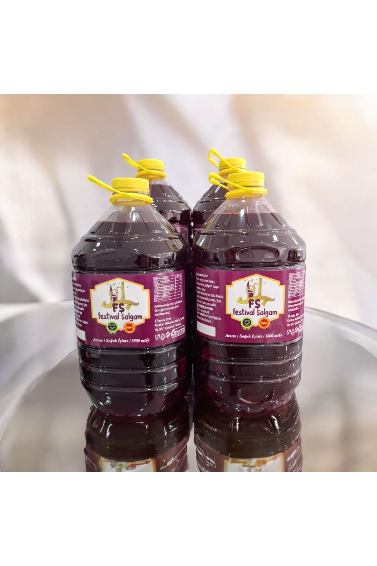 FŞ FESTİVAL ŞALGAM 4×5 litre %100 doğal acısız taneli şalgam