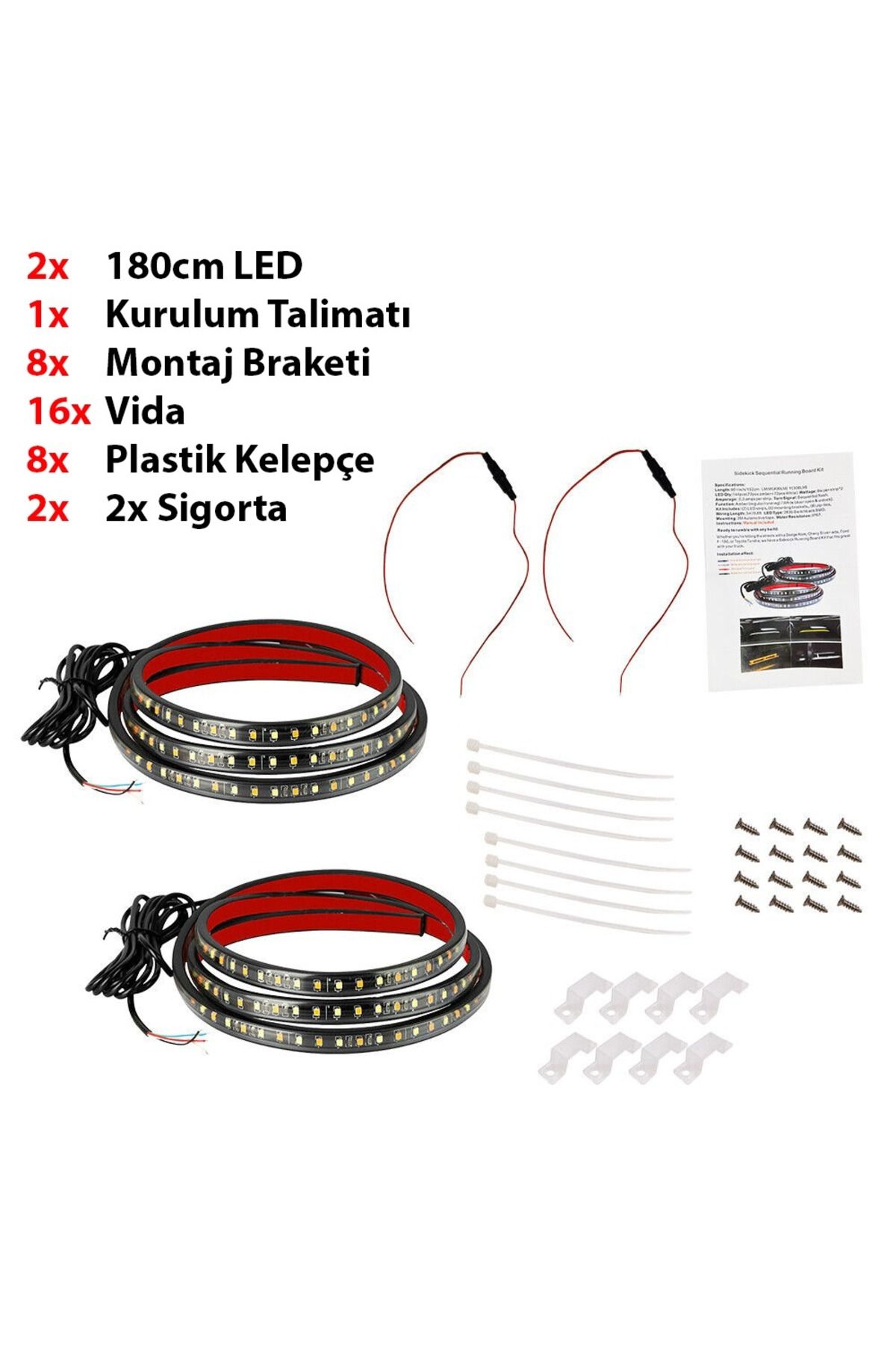 Techmaster-Pick Up Off Road Caravan Suv Side Step LED with DRL Signal 180cm 6