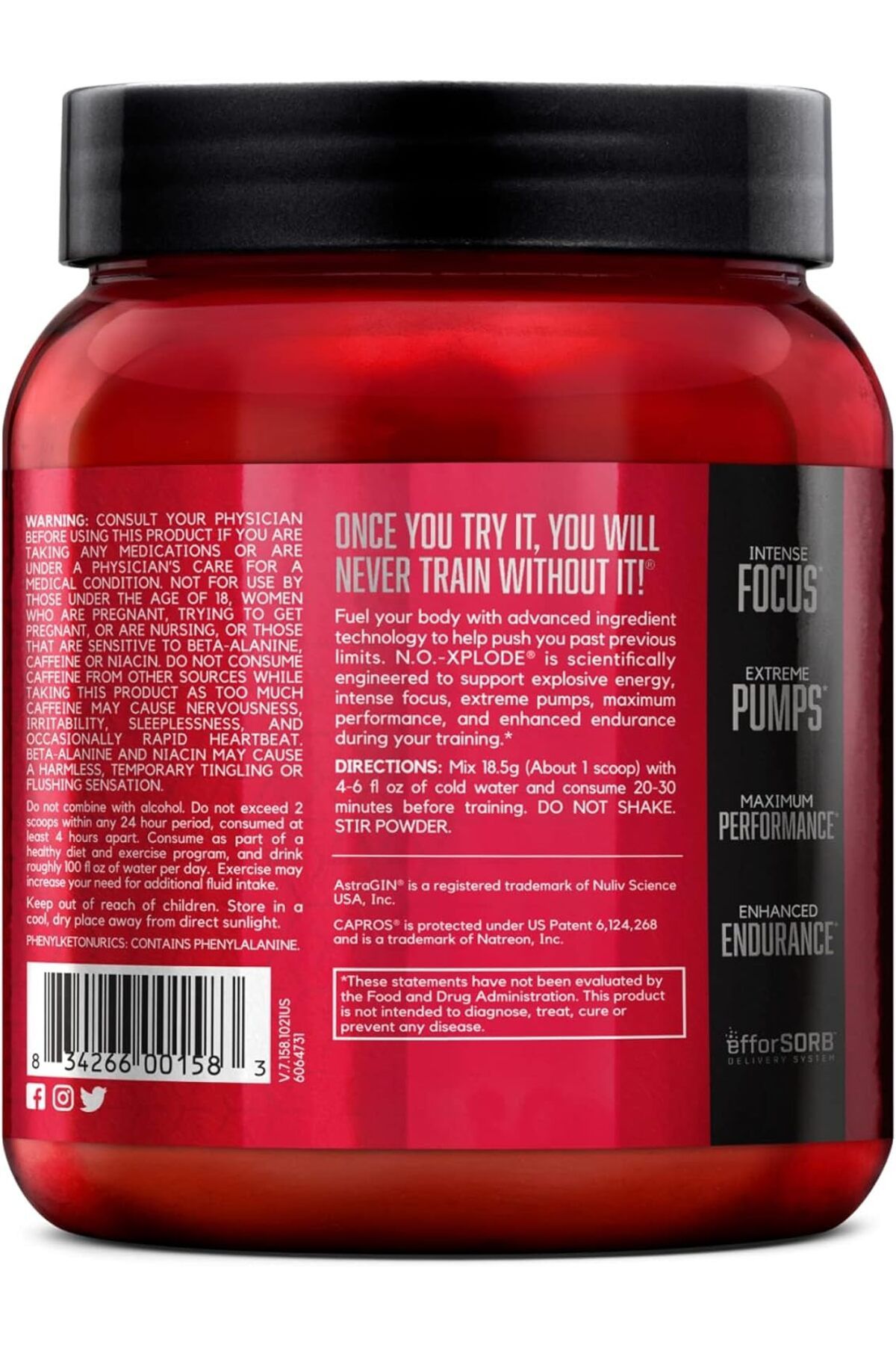 BSN-NO-Xplode, Watermelon, 30, Supports Explosive Energy, Enhanced Endurance 7