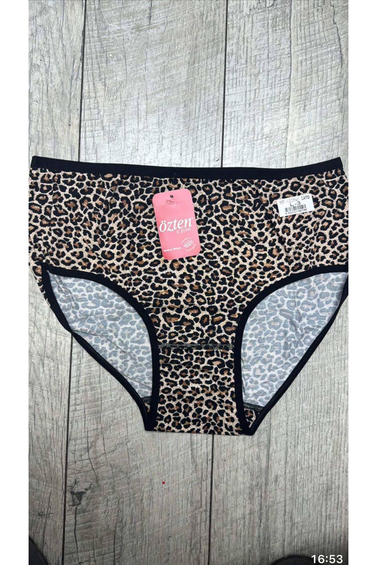 Özten-Ozen Bamboo Leopard Bato Panties 3 Pcs 1