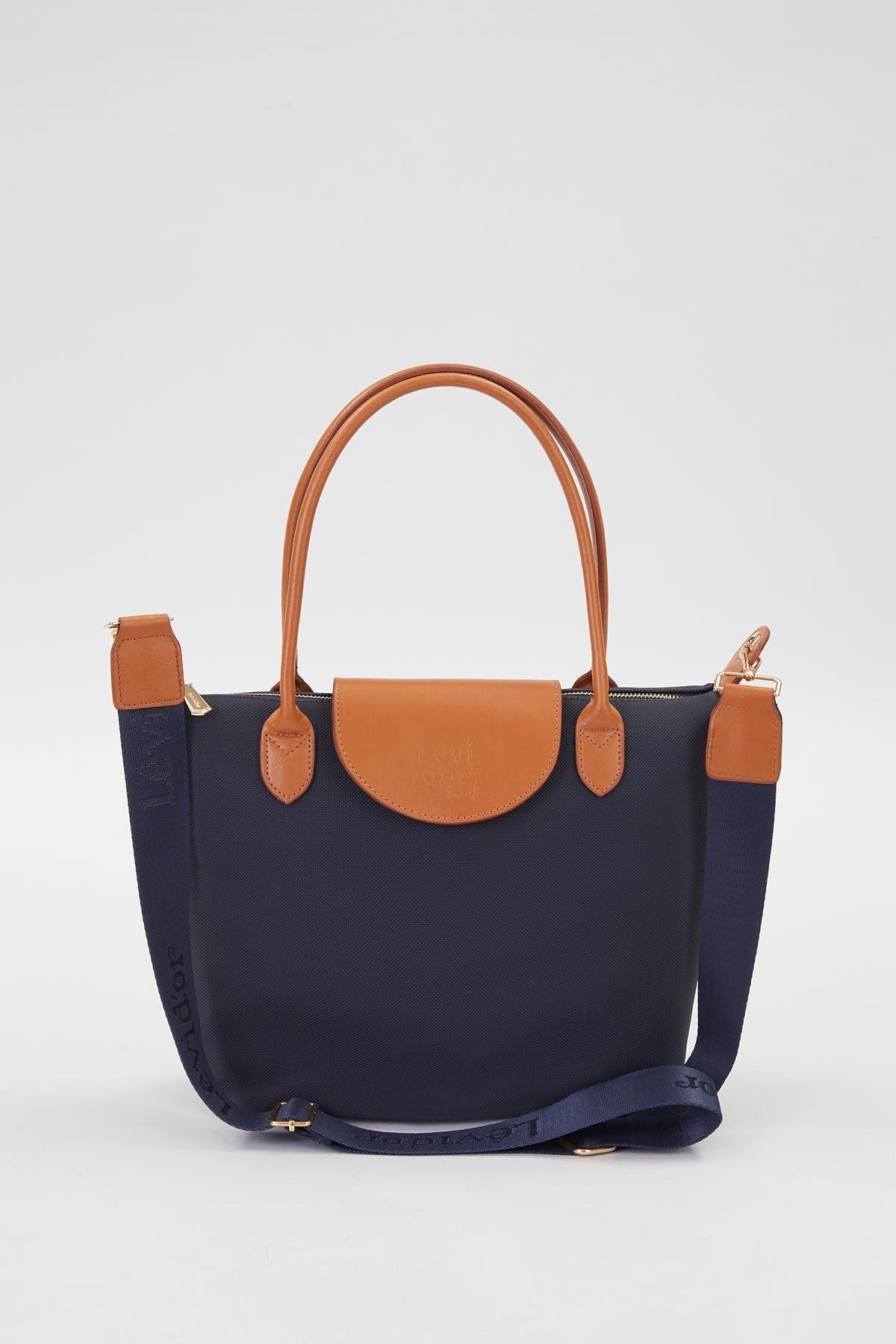 Levidor-Navy Blue Trend Strap Handbag 1