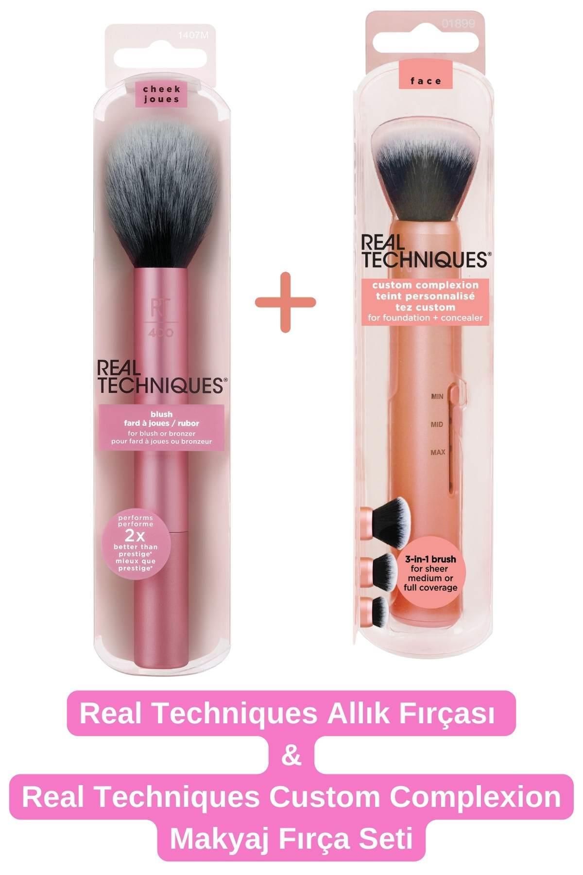 Real Techniques-Custom Complexion Foundation Concealer Brush / Blush Brush 1