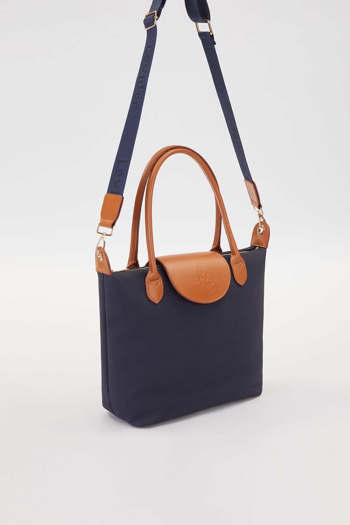 Levidor-Navy Blue Trend Strap Handbag 2