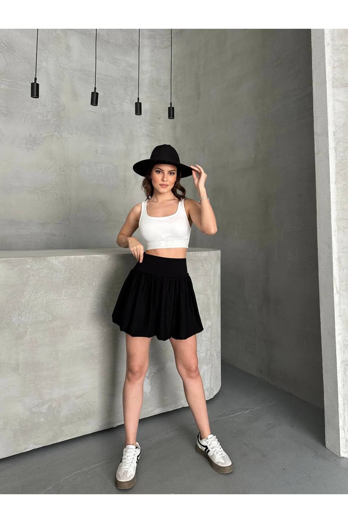 Balloon Skirt High Waist - Chic and Comfortable Daily Combination - Görsel 5