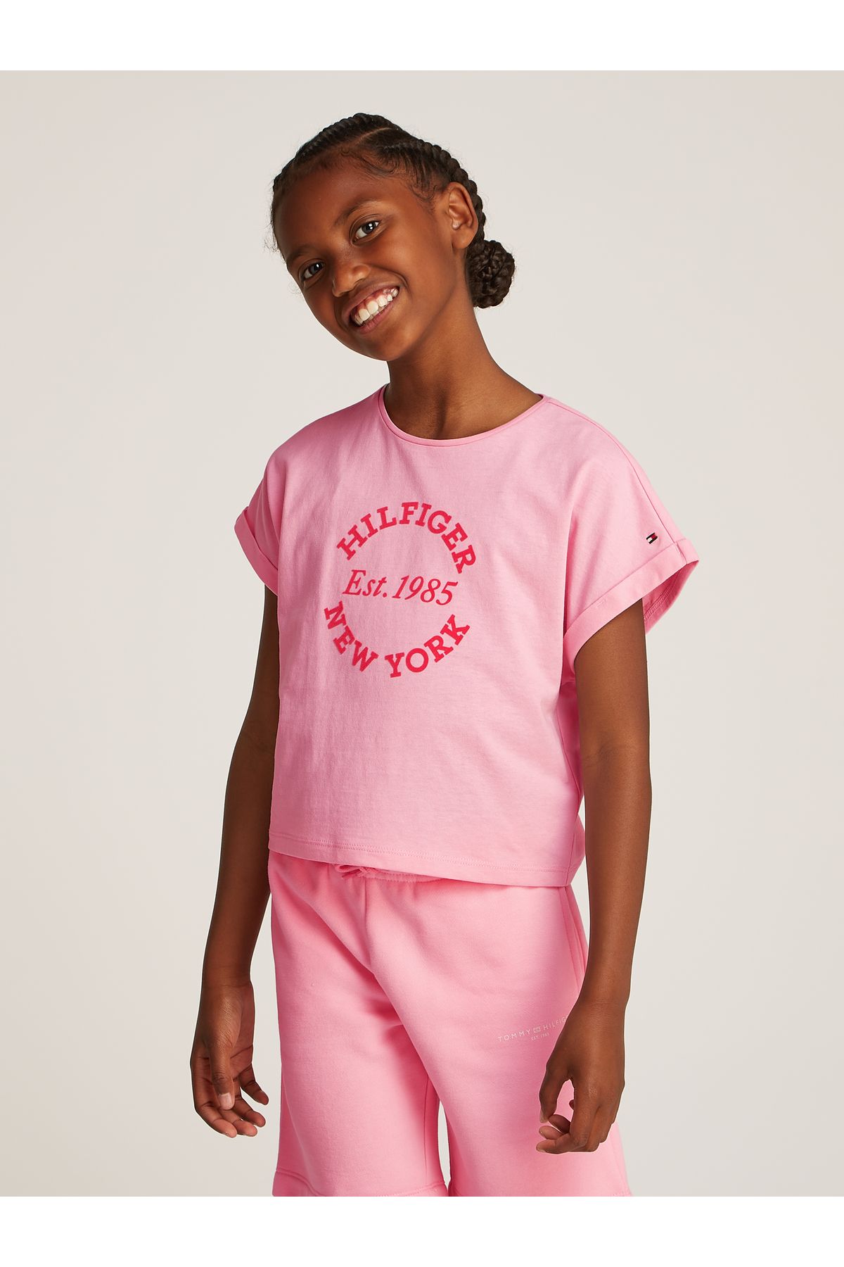 Tommy Hilfiger-Girls Pink T-Shirts 1