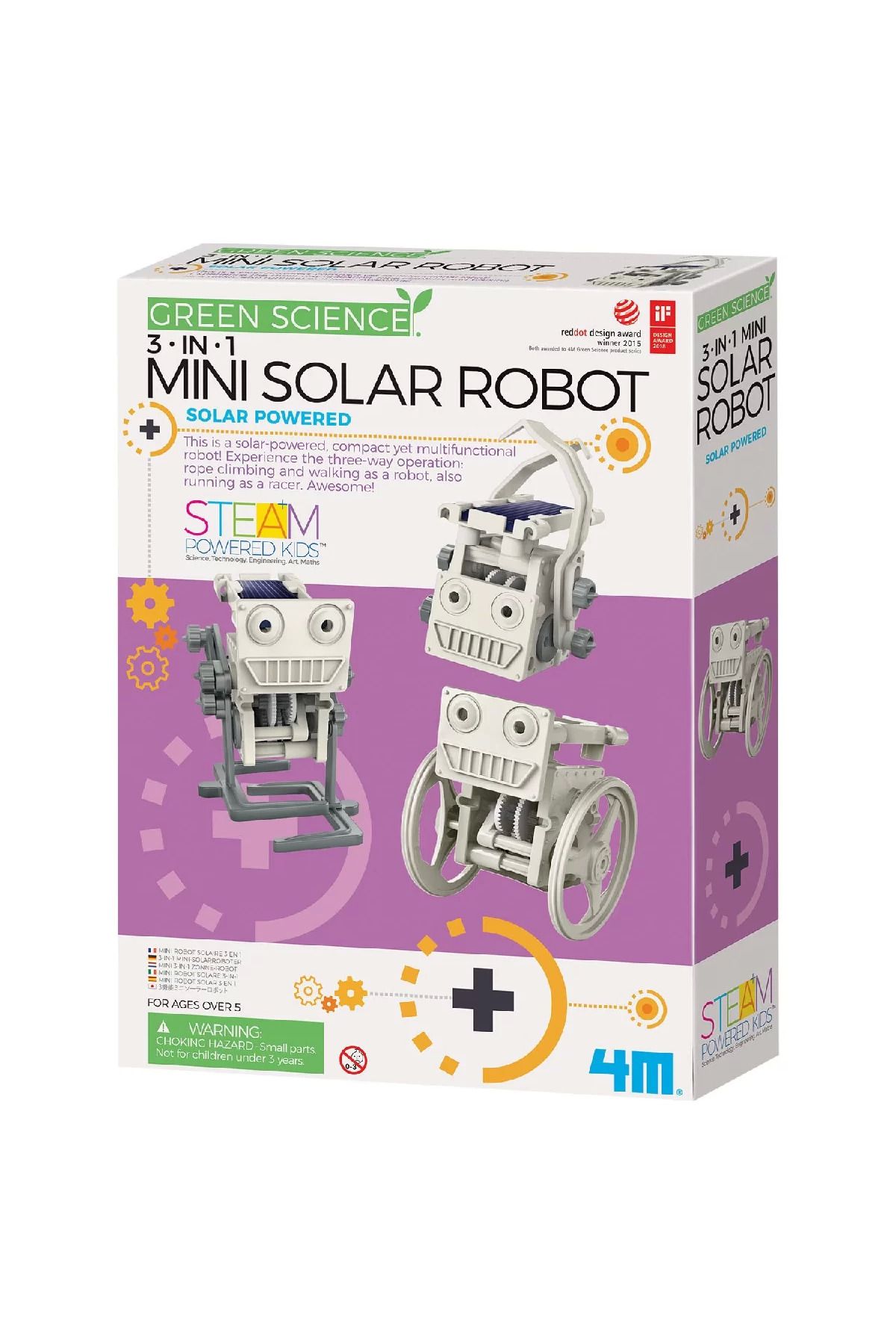 misan 4M 3'ü 1 Arada Mini Solar Robot