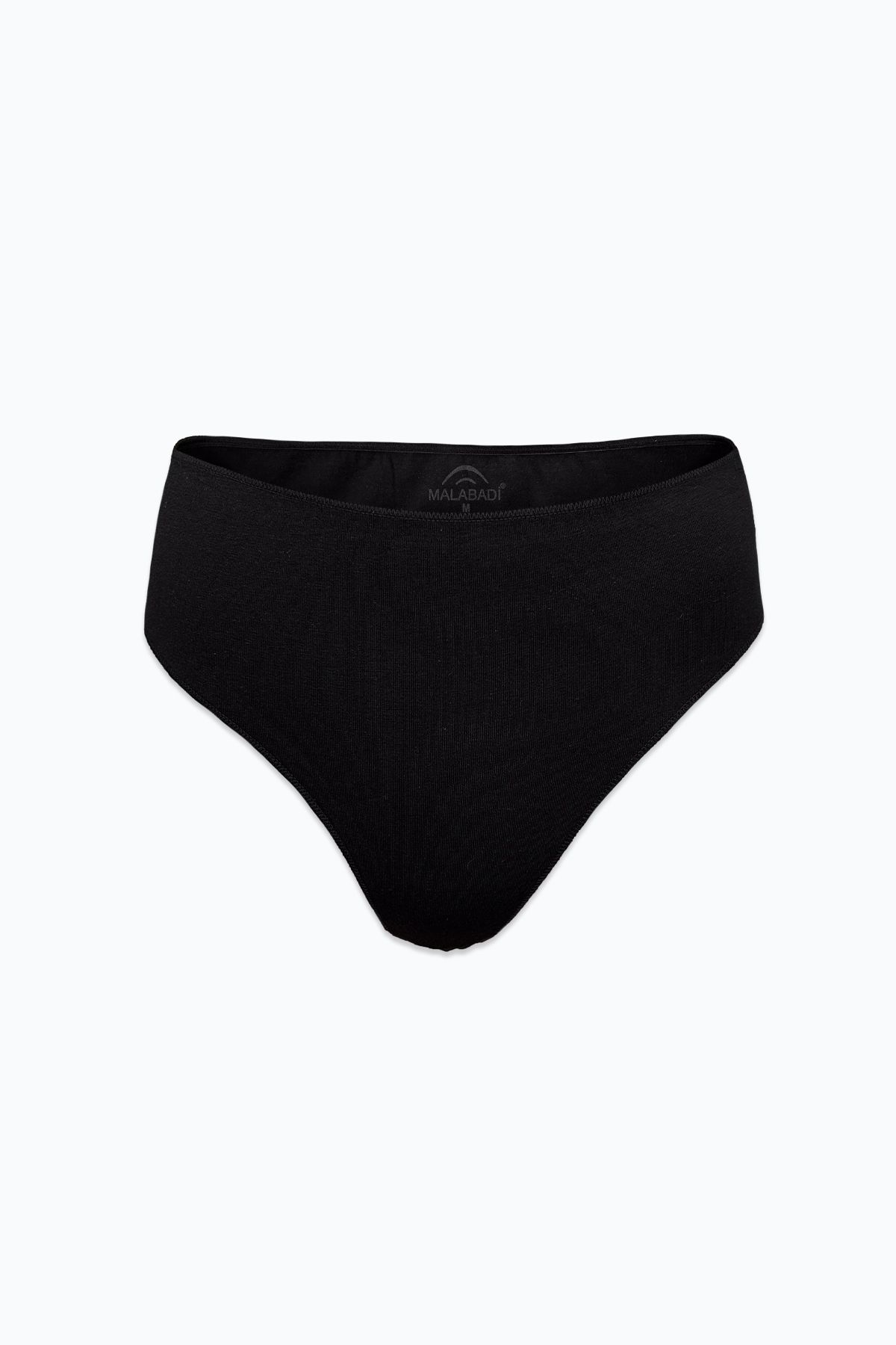 Malabadi-Women's Black White 4 Pack Modal High Waist String Thong 4m178 2