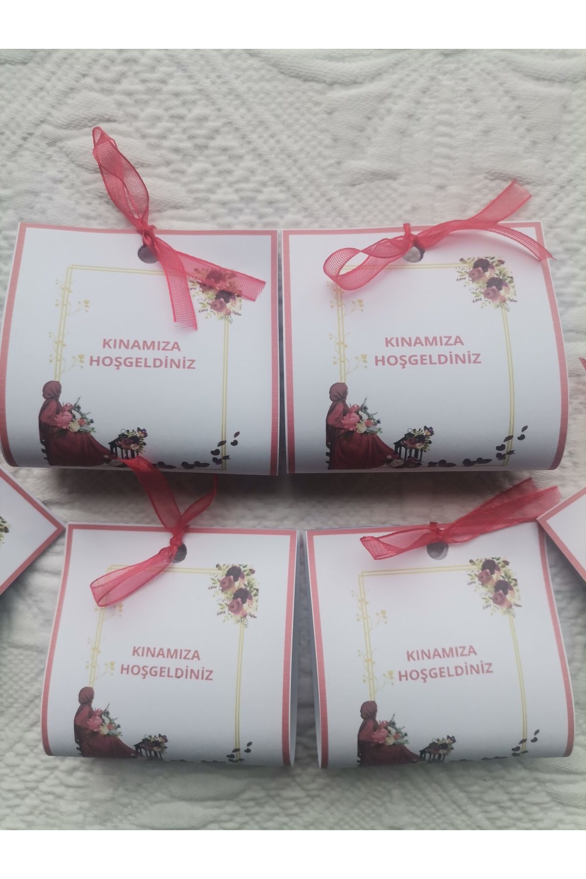 İ&DBABY-50 Pieces of Specially Designed, Ready Packed, Welcome to Our Henna Written Gift Dispensing Henna 6