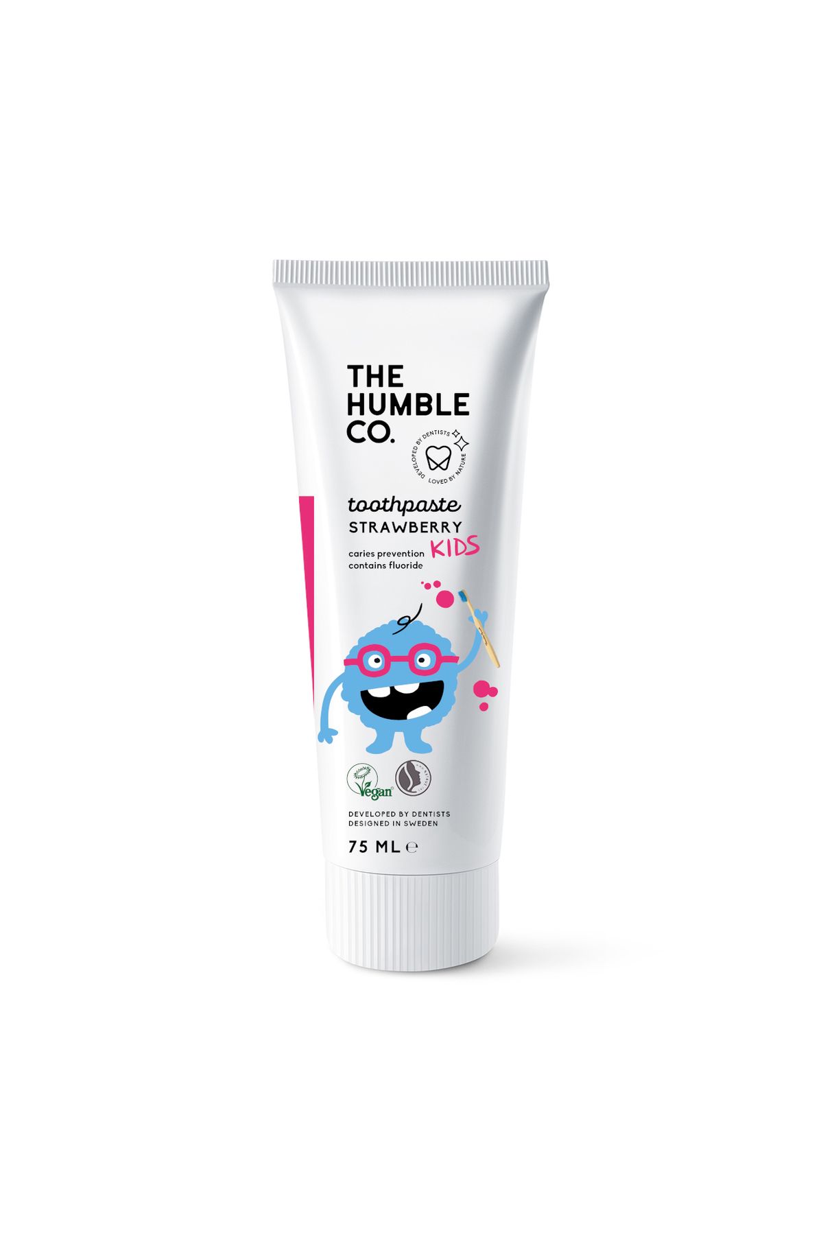 The Humble Co.-The Humble Co Natural & Vegan Toothpaste for Children Strawberry 75 ml 1