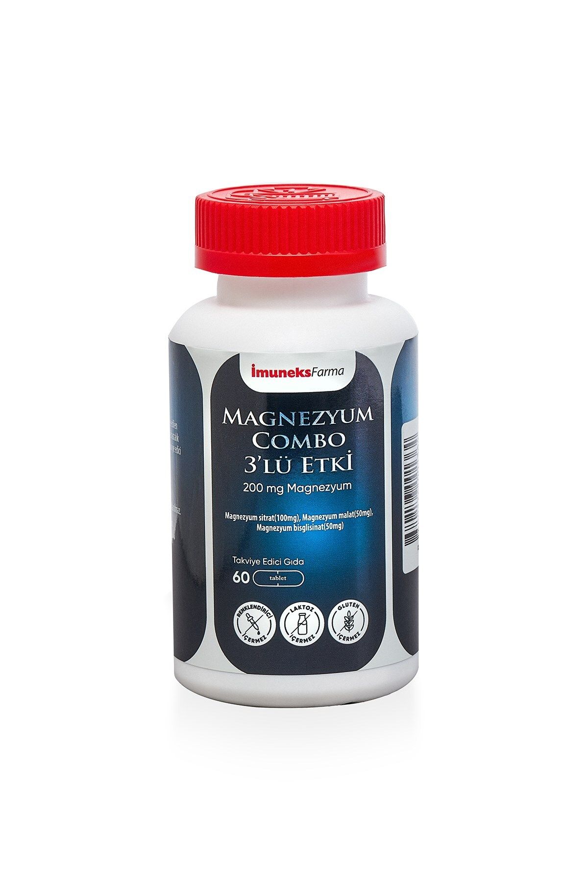 Imuneks Farma Magnezyum Combo 200 mg 60 Tablet