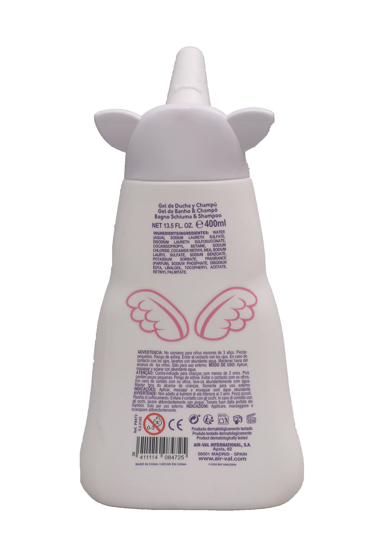 Air-Val Eau My Unıcorn Duş Jeli & Şampuan 2D 400ml fotoğrafı 6 (önizleme)