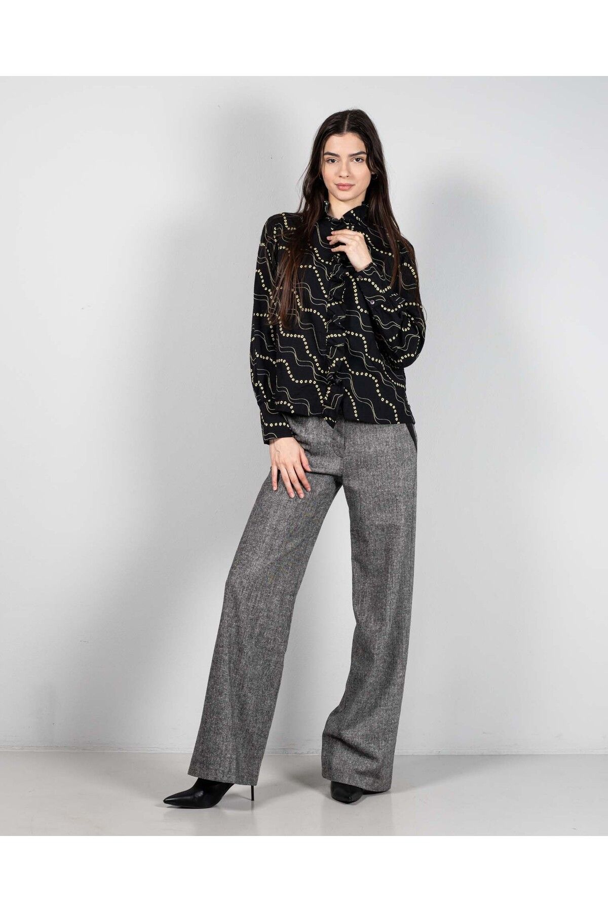 Miniprix-Straight pants with pockets 24ALN97007 1