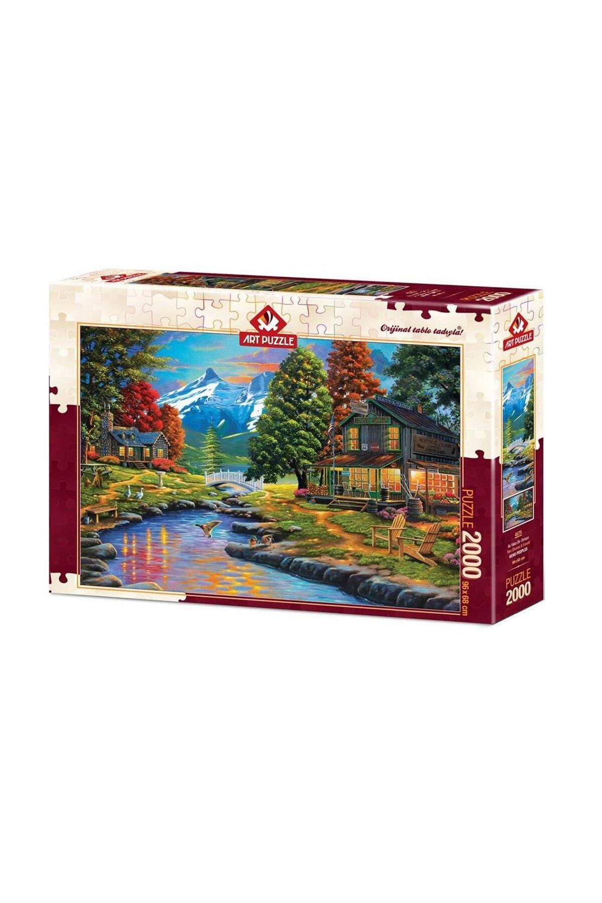 misan 4575 Art Puzzle İki Yaka Bir Orman 2000 parça Puzzle / +15 yaş