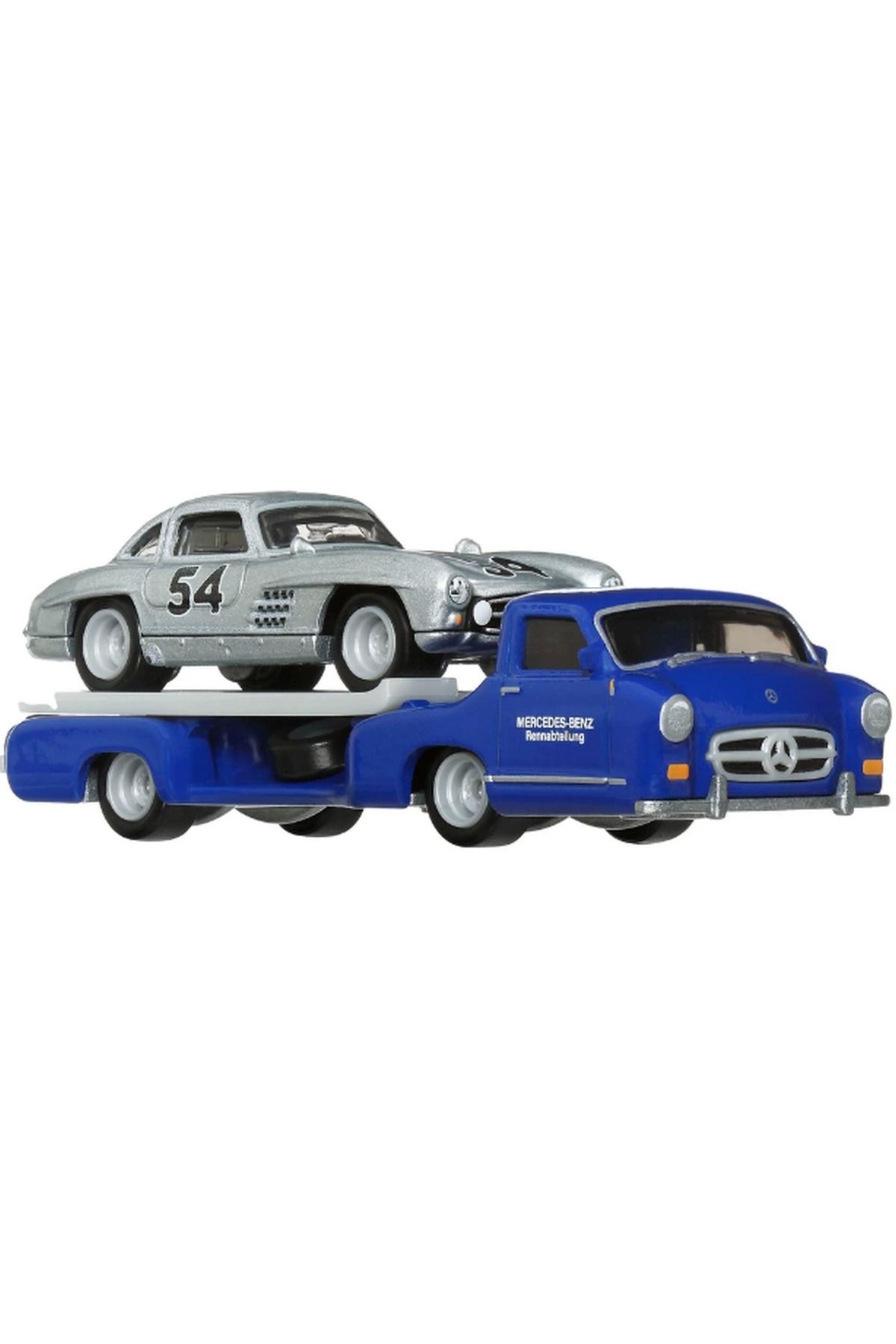 misan Hot Wheels Team Transport Mercedes Benz 300 SL 55 Blaues Wund HRV48