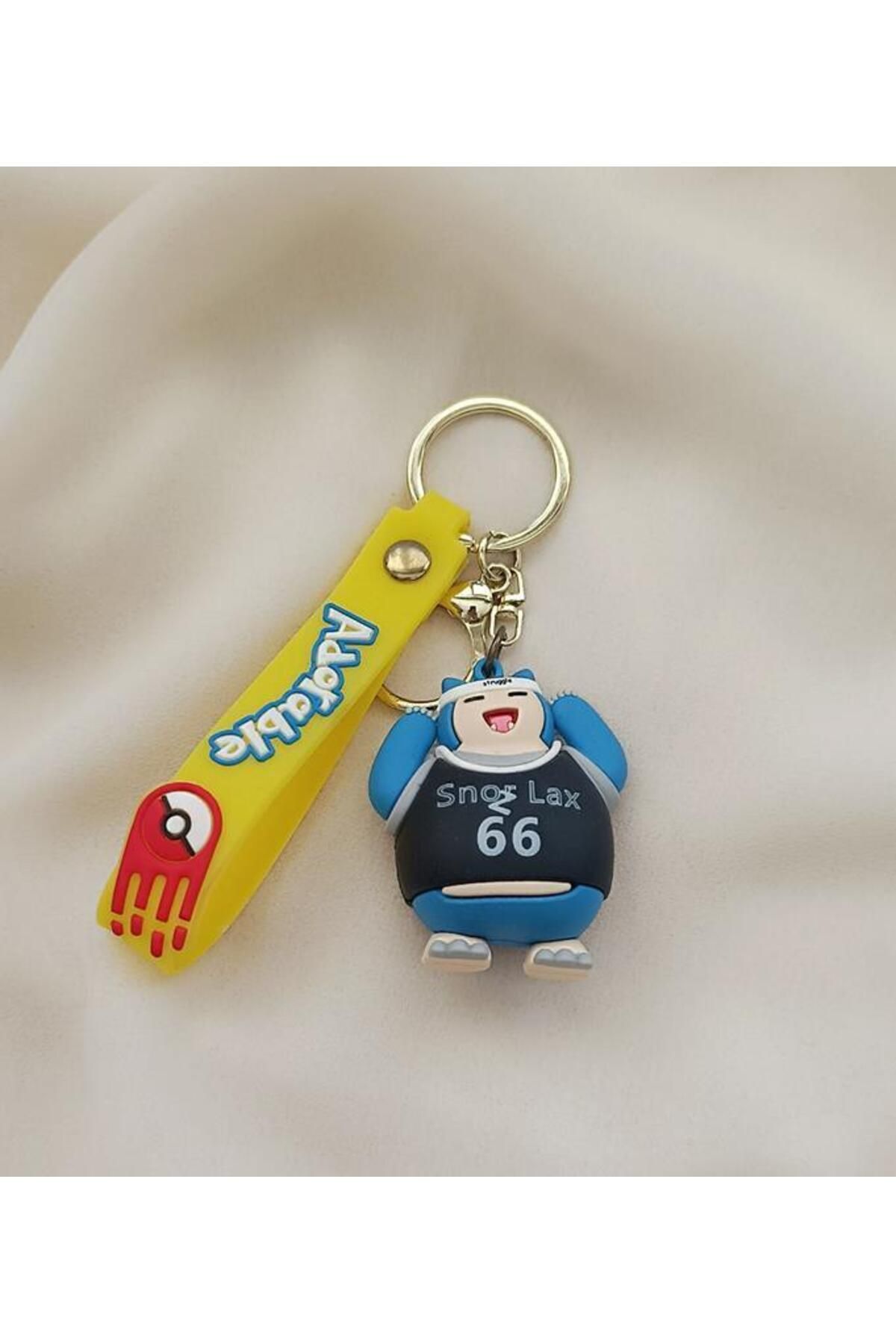 Hd Marketim-Keychain Pokemon Snorlax Key Chain and Bag Accessory 2