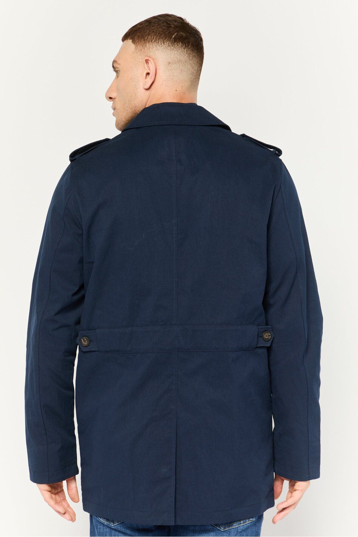 Michael Kors-Men Solid Parka Jacket, Navy Blue 2