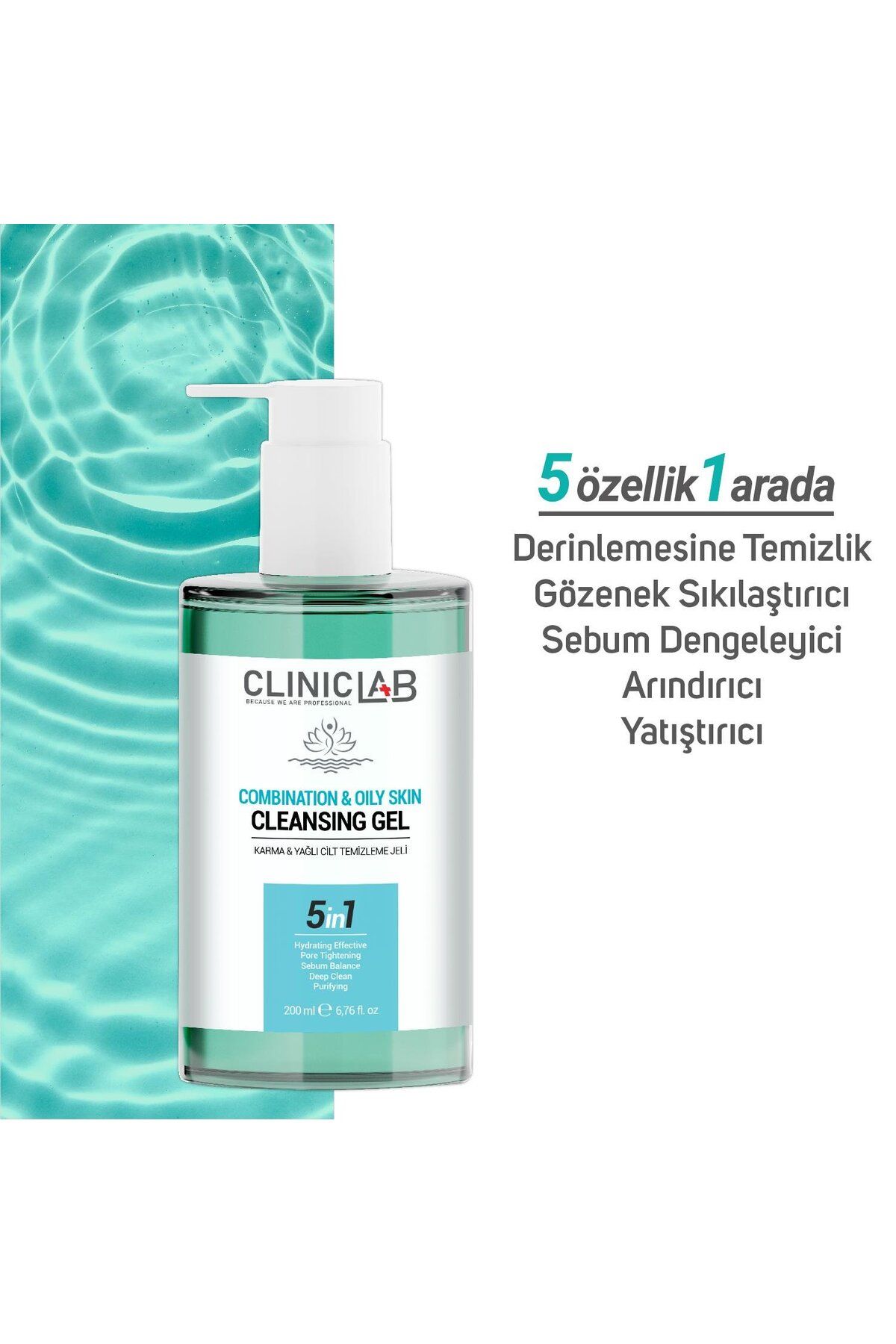 COSMED-Clinic Lab Cleansing Gel for Oily and Oily Skin 200 ml 3