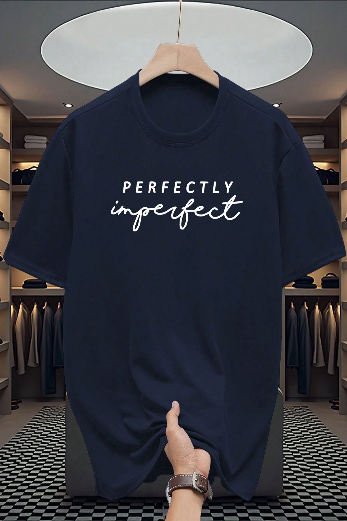 uyguntarz Pamuklu Perfectly Baskılı Oversize T-shirt