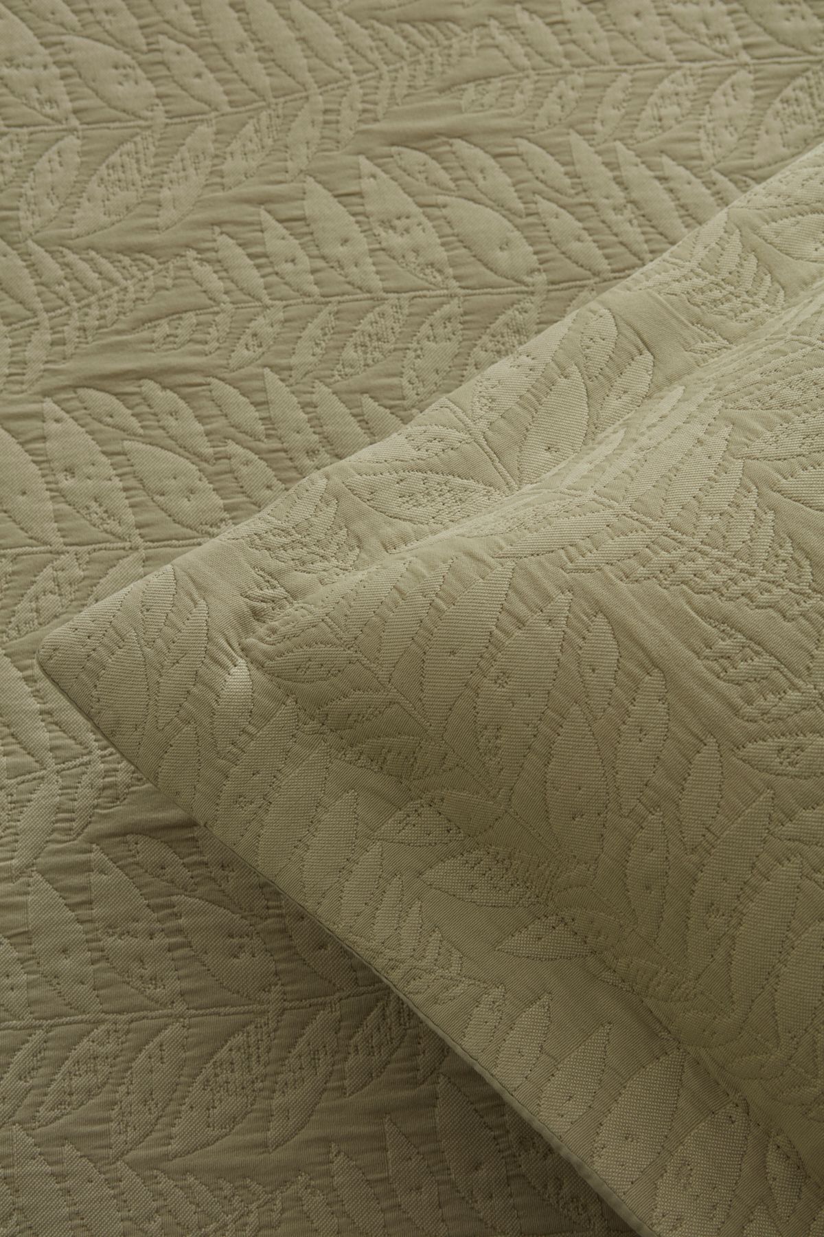 Karaca Home-Serenity Double Bedspread Set Sage 8